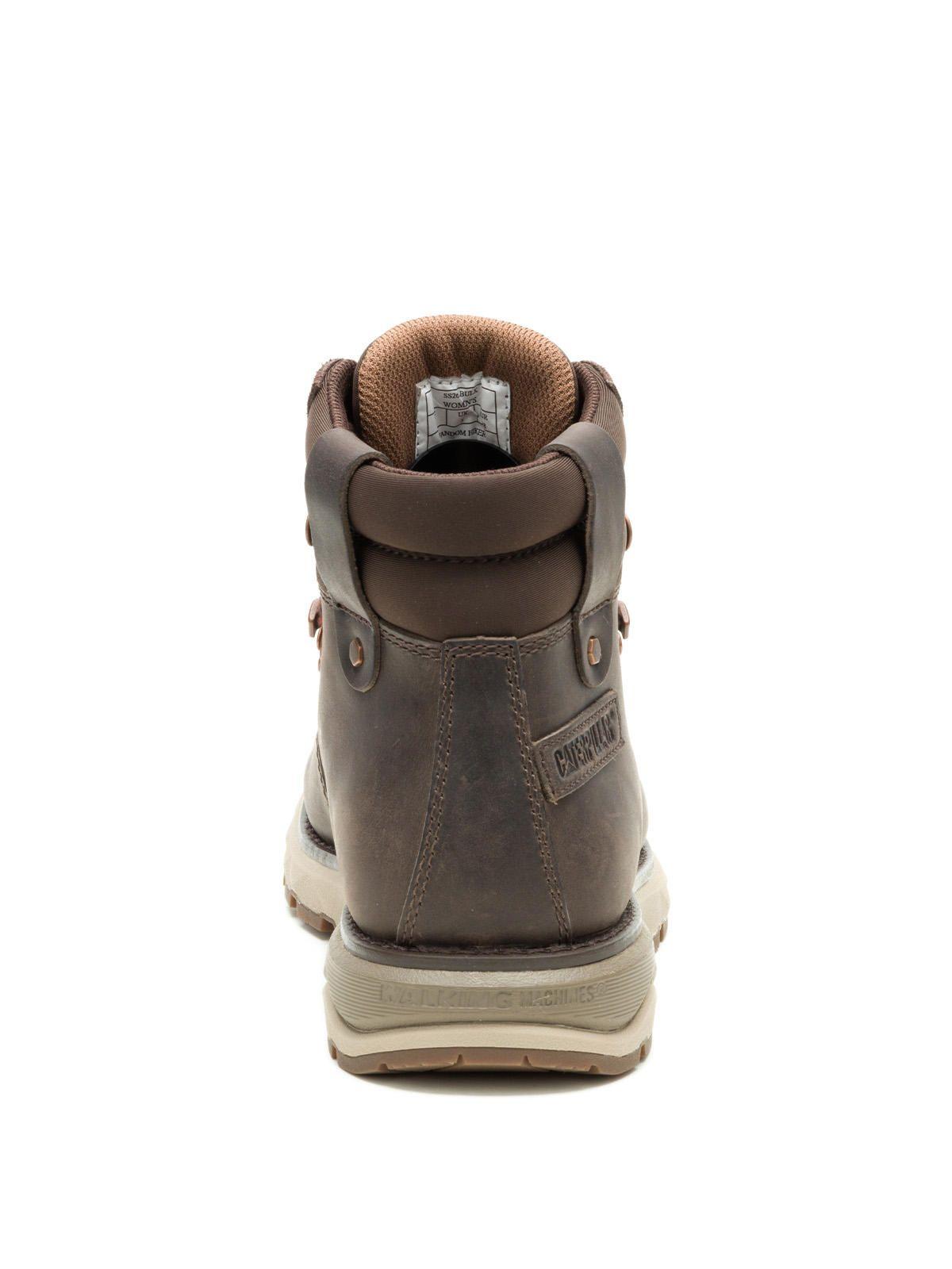 Botín Cuero Mujer Fandom Hiker Café Oscuro-5