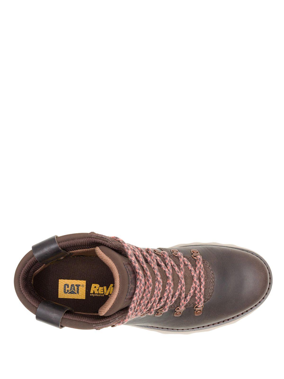 Botín Cuero Mujer Fandom Hiker Café Oscuro-6