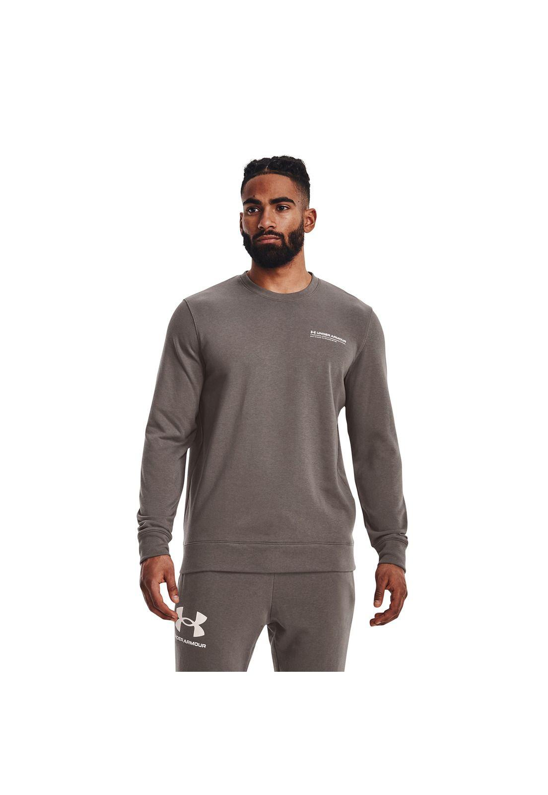 Polerón Hombre Rival Terry Logo Crw Café-2