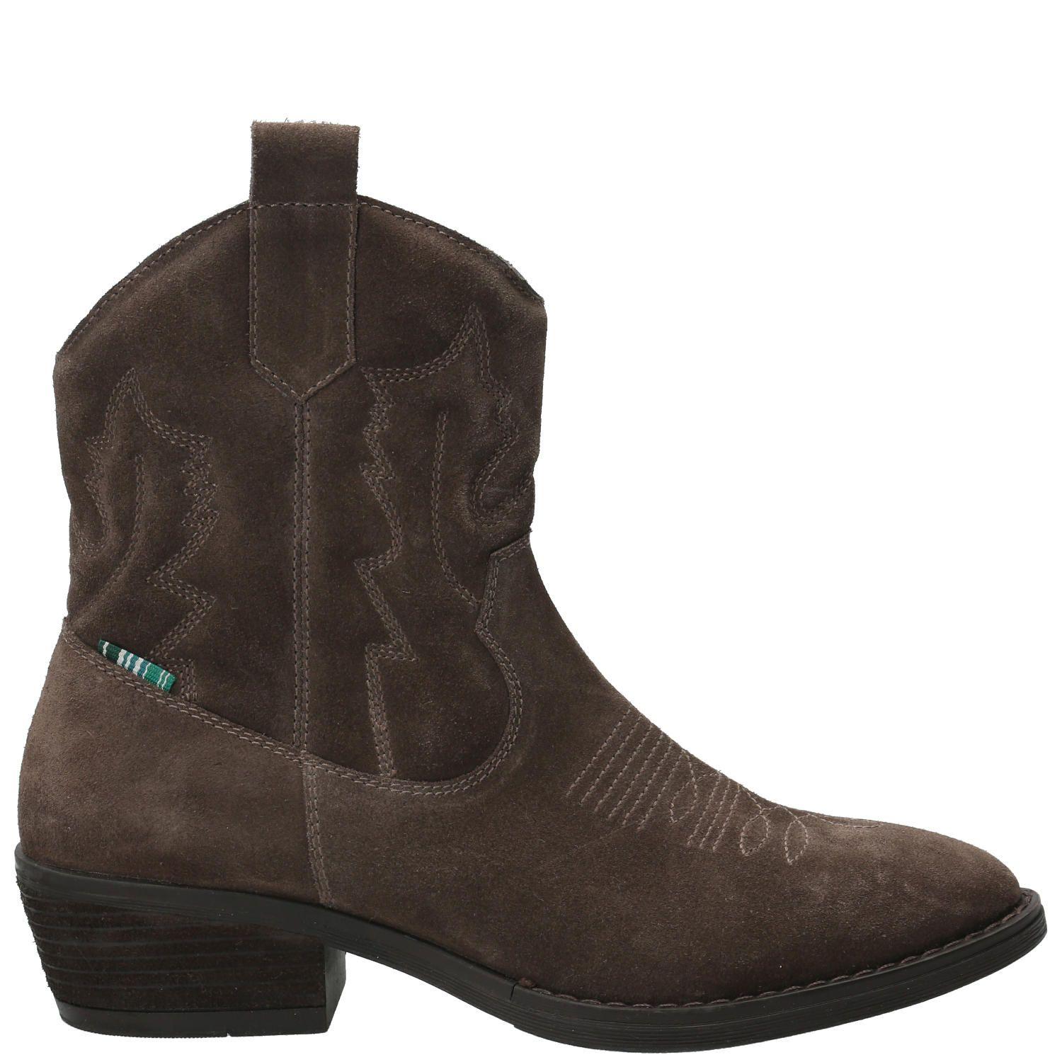 Botín Cuero Mujer Mayer Café Oscuro-0