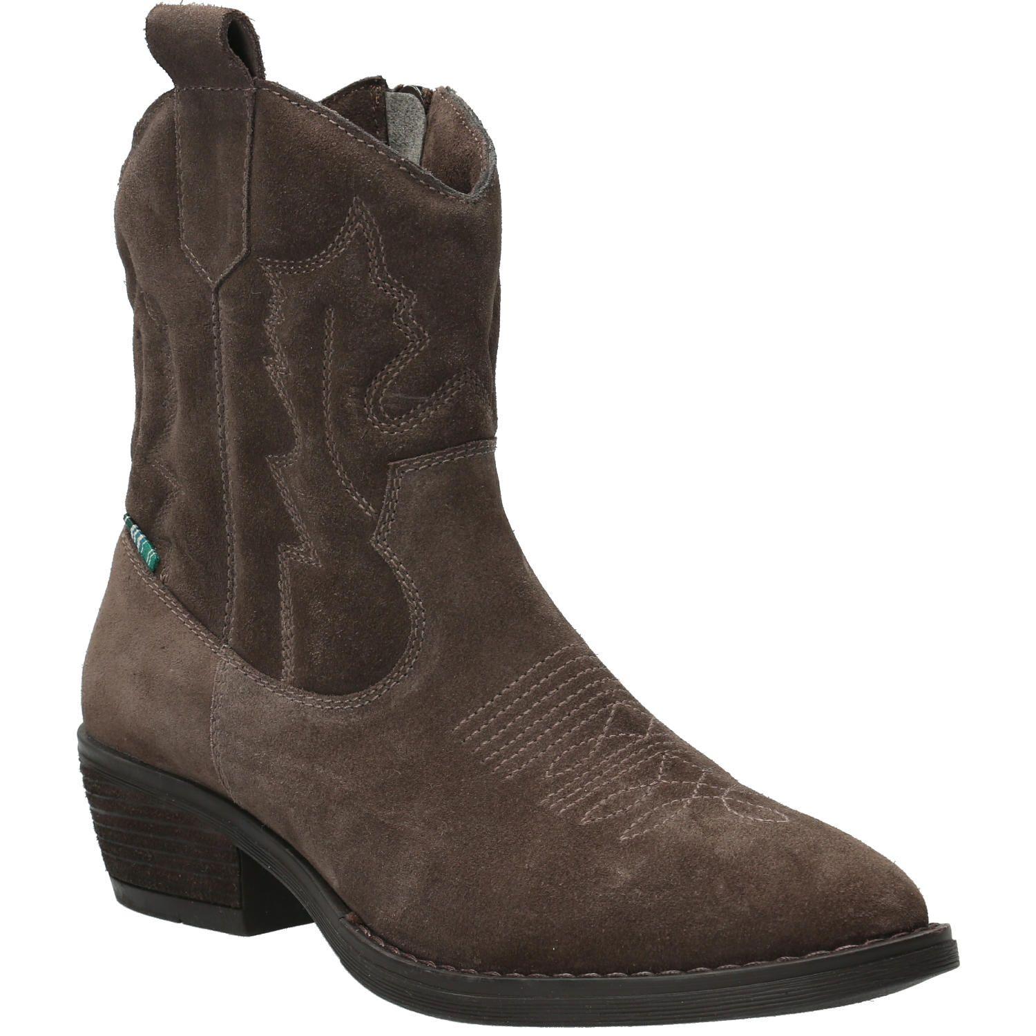 Botín Cuero Mujer Mayer Café Oscuro-1