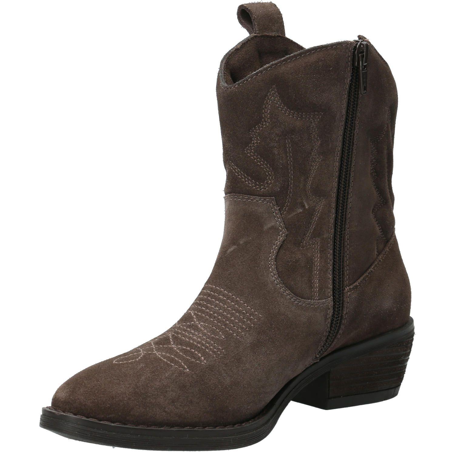 Botín Cuero Mujer Mayer Café Oscuro-4