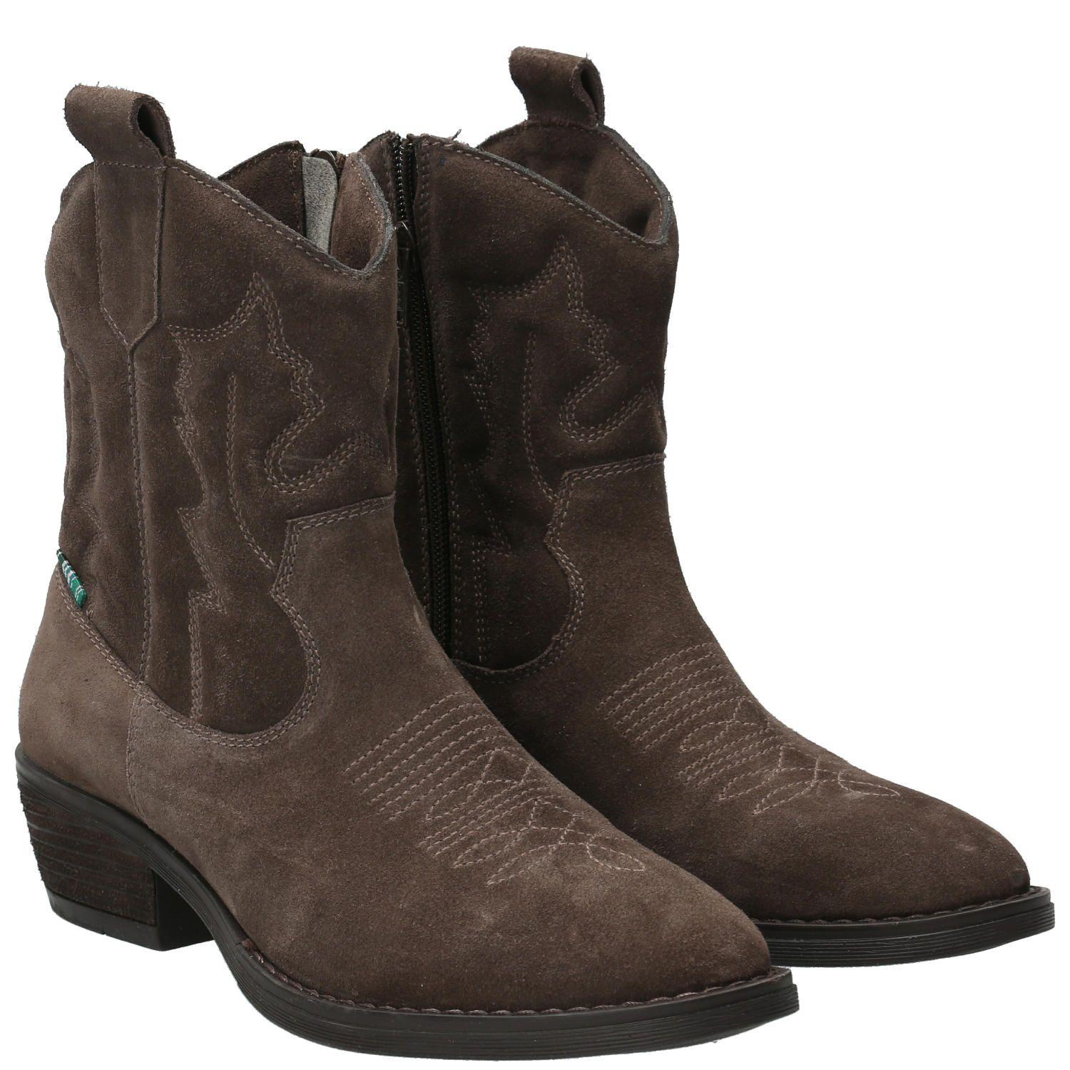 Botín Cuero Mujer Mayer Café Oscuro-7