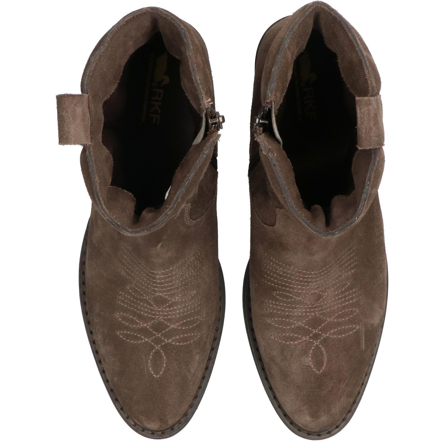 Botín Cuero Mujer Mayer Café Oscuro-8