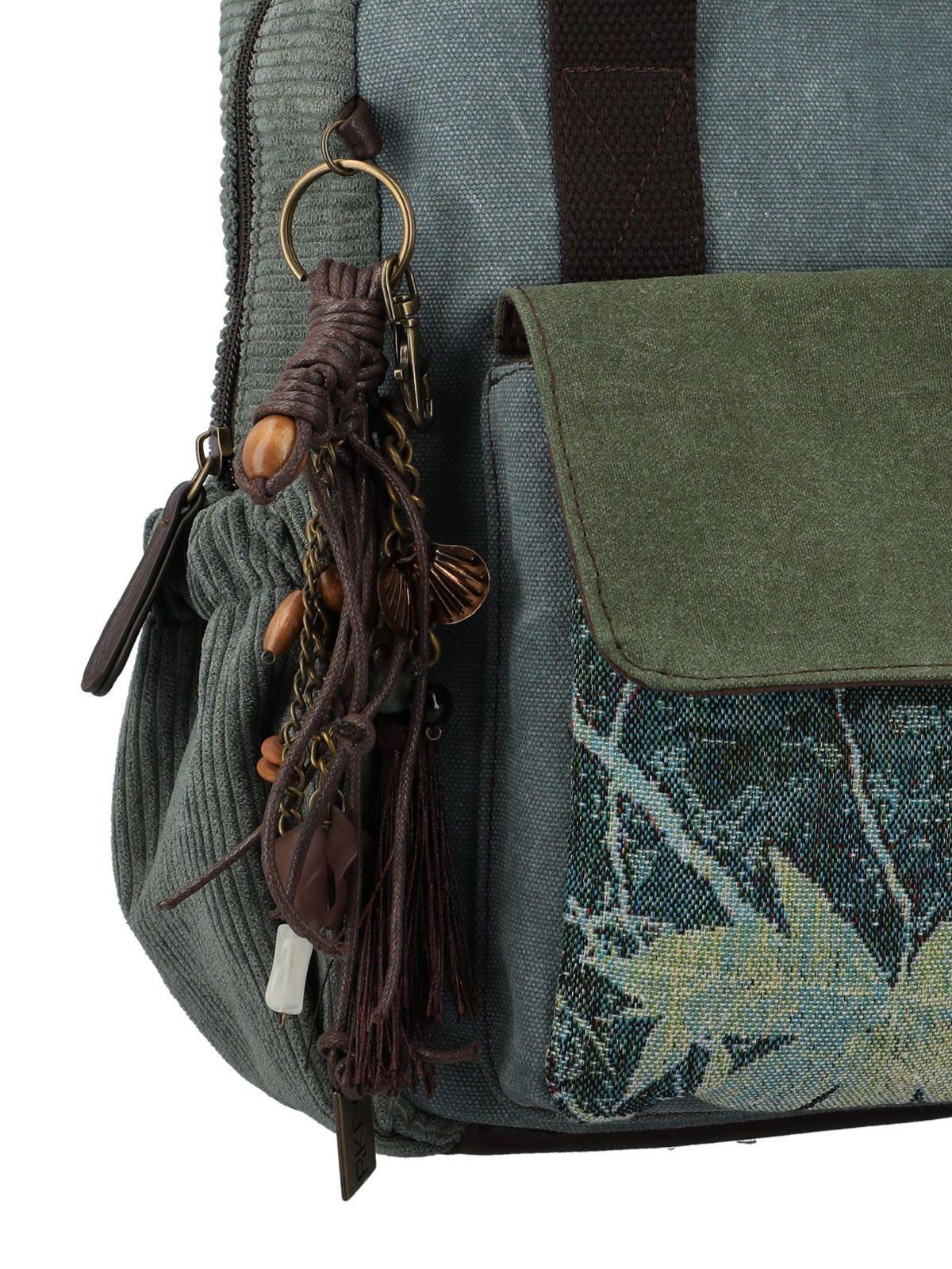 Mochila Textil Mujer Kawes Back Verde-4