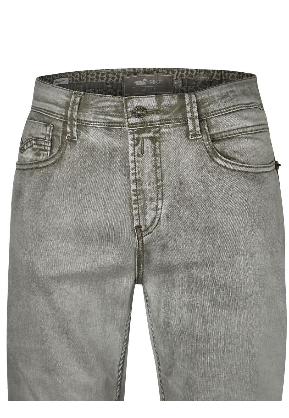 Jeans Algodón Orgánico Verde Baycolor Hombre -3