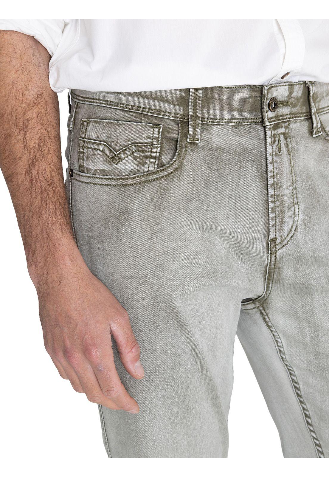 Jeans Algodón Orgánico Verde Baycolor Hombre -6