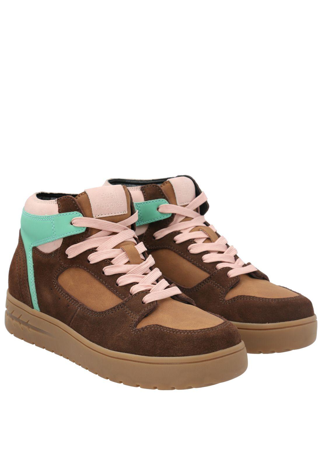 Zapatilla Cuero Niña Silverwood Café-9
