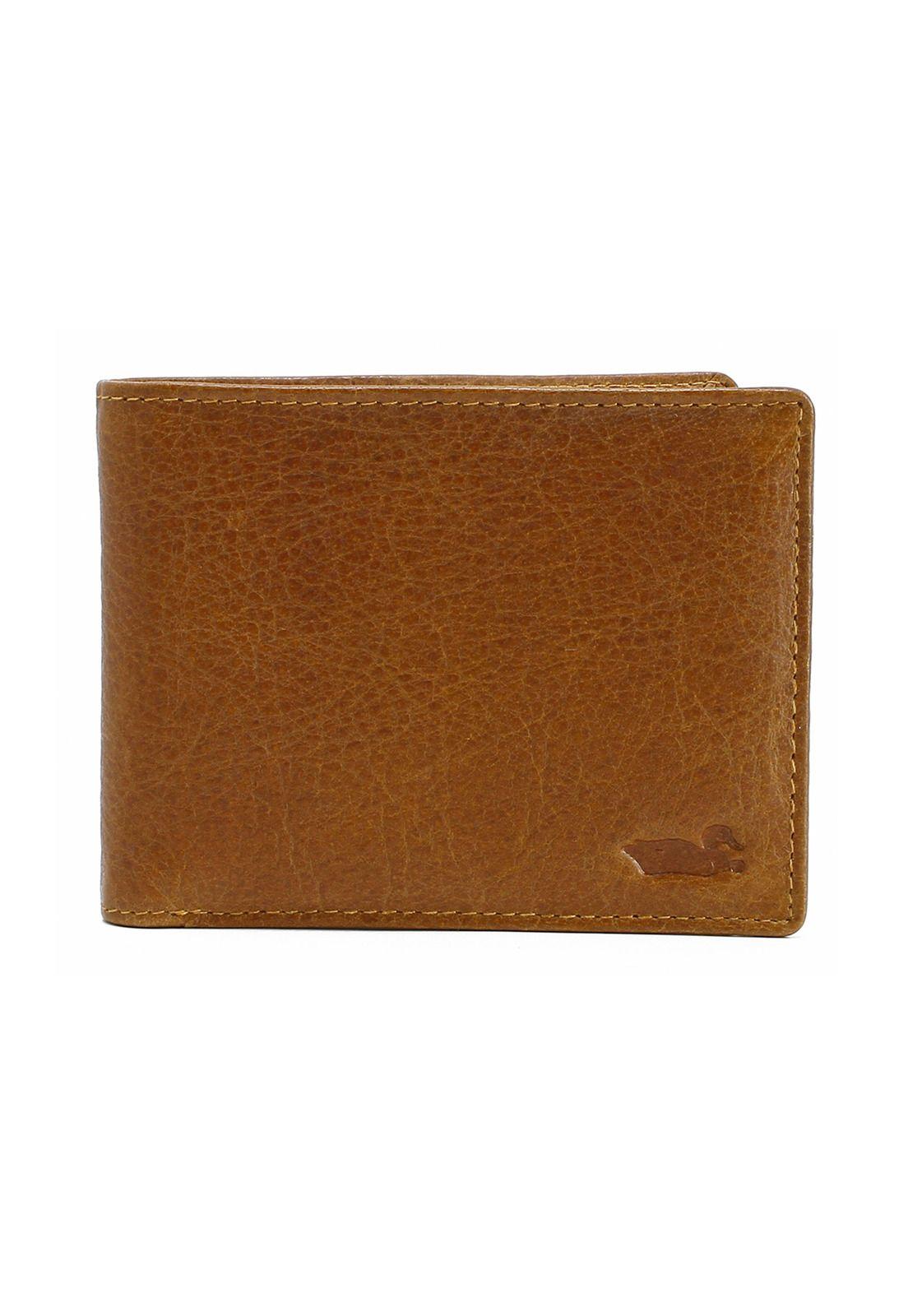 Billetera Cuero Simple Café Hombre Rockford-0