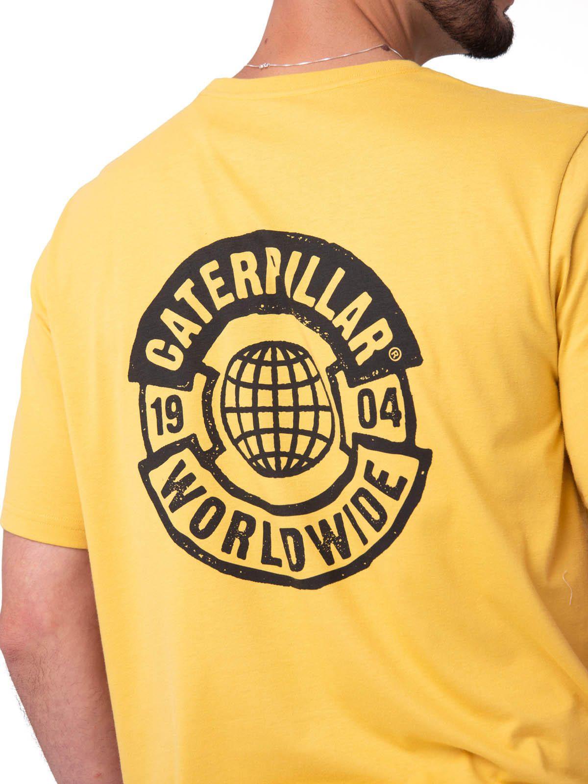 Polera Manga Corta Hombre Graphic Moto Amarillo-4