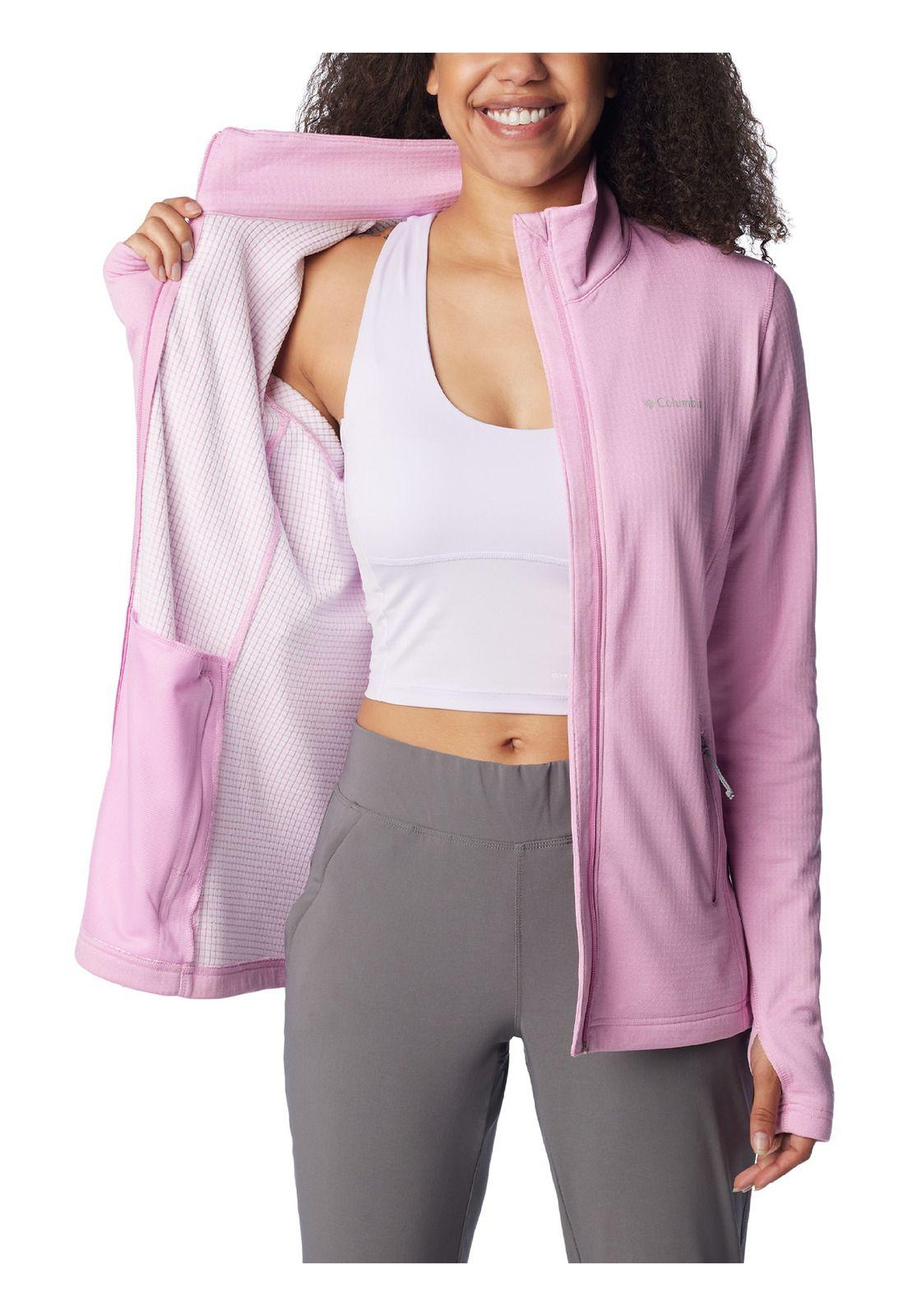 Polar Mujer W Park View Grid Full Zip Morado-4