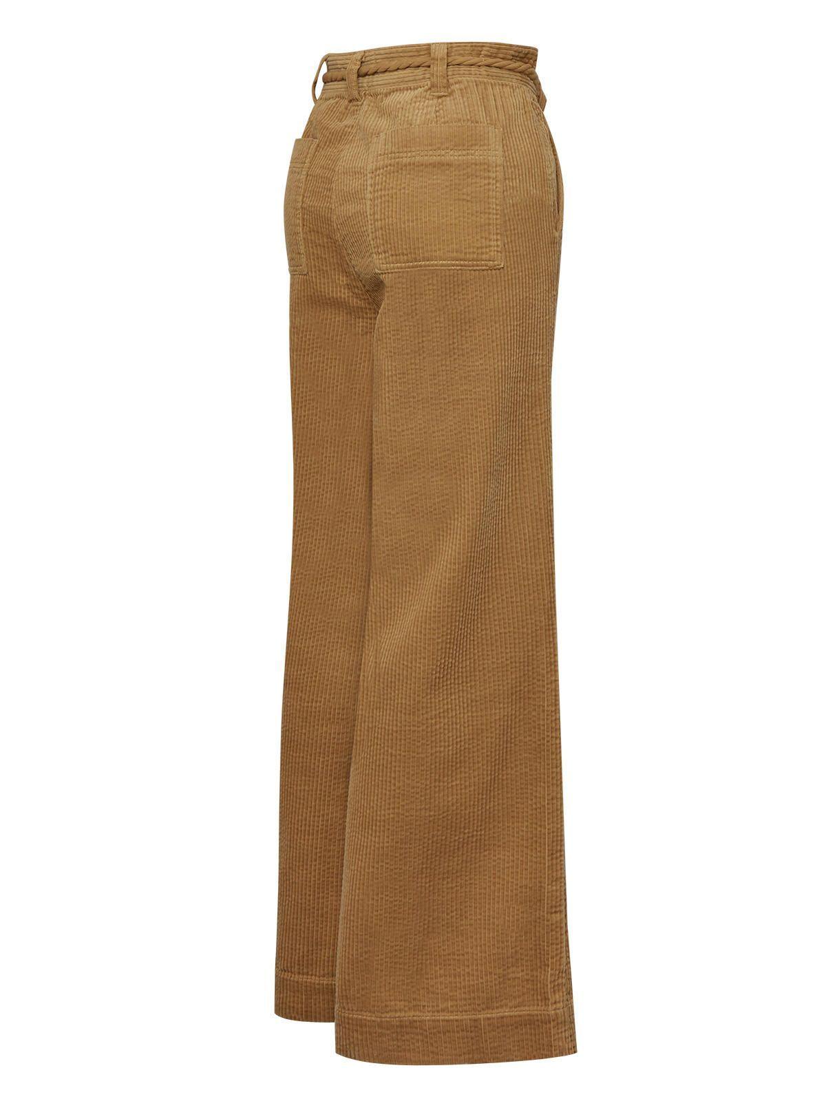 Pantalón Algodón Orgánico Mujer Tanko Beige-1