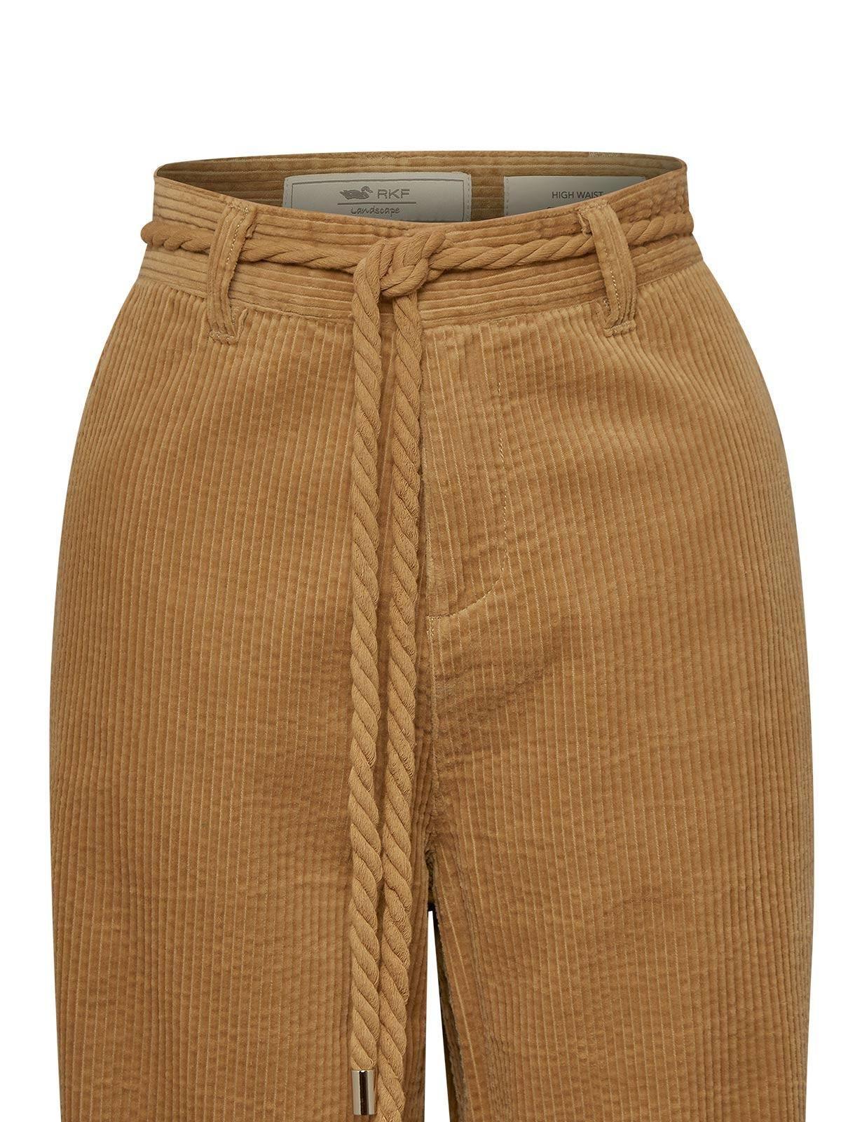 Pantalón Algodón Orgánico Mujer Tanko Beige-3