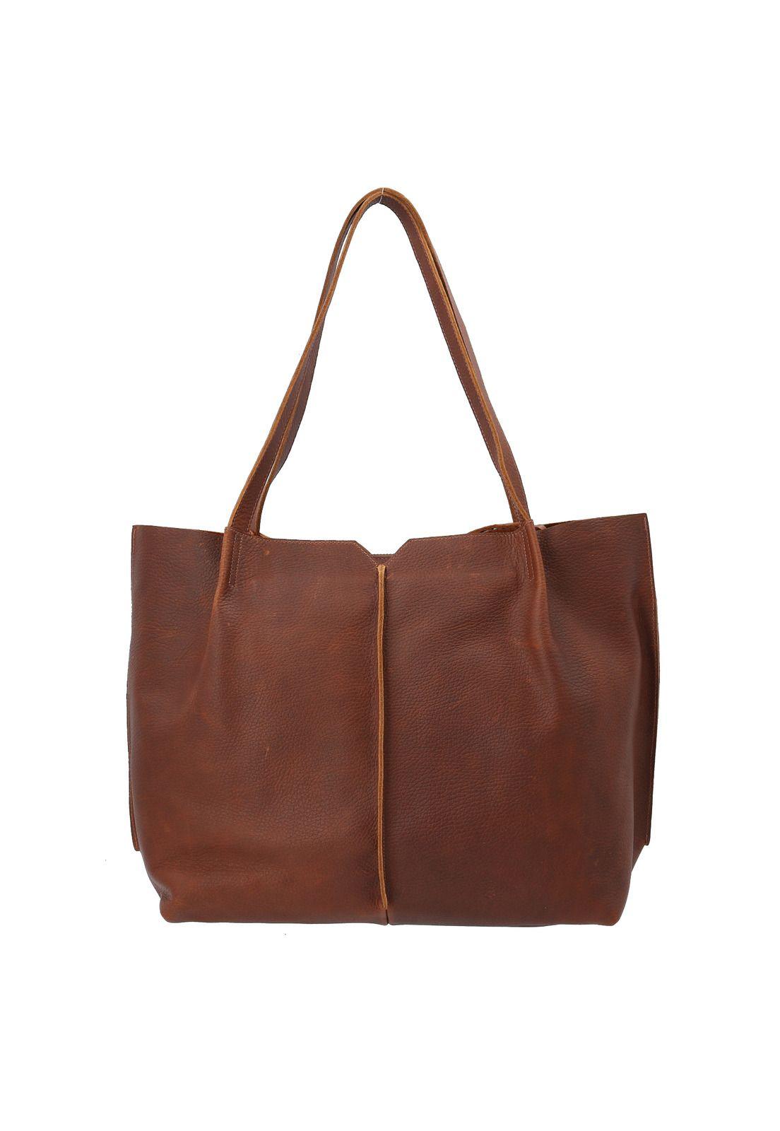 Cartera Cuero  Seles Tote Café-2