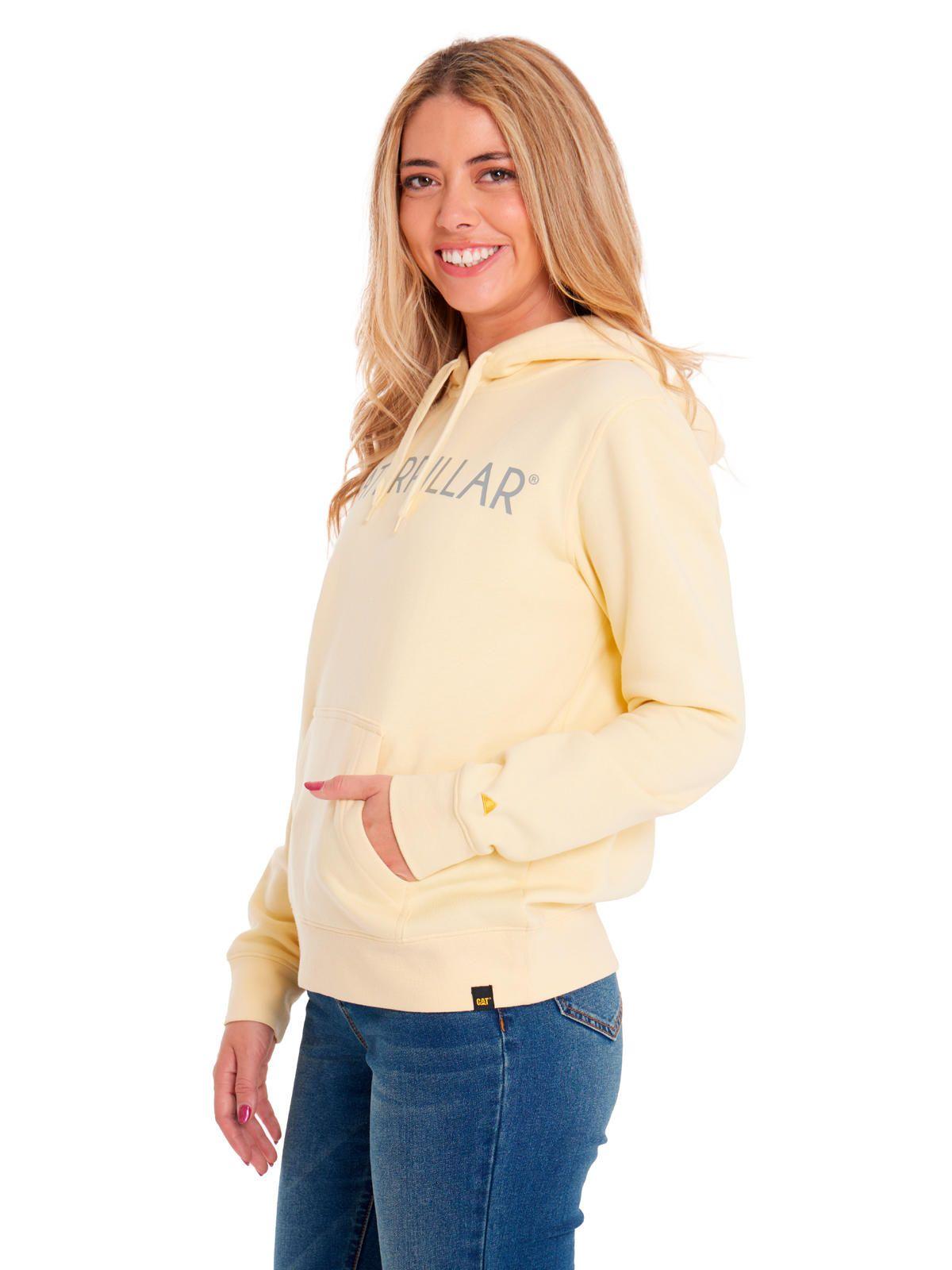 Polerón Mujer Fleece Caterpillar Pullover Amarillo-1