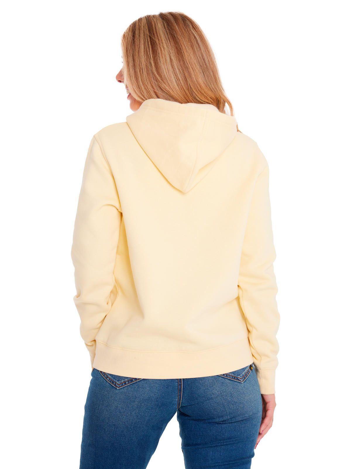 Polerón Mujer Fleece Caterpillar Pullover Amarillo-4