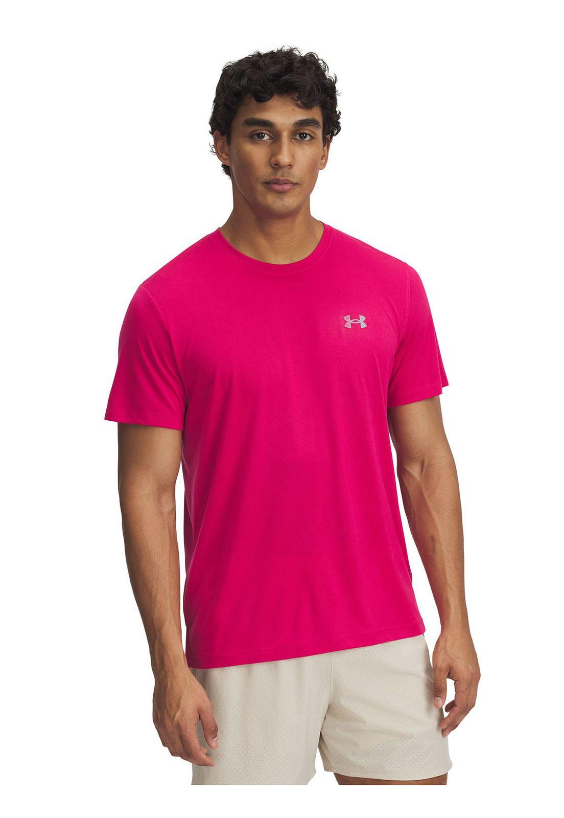 Polera Manga Corta Ua Trail Run Morado Para Hombre-0