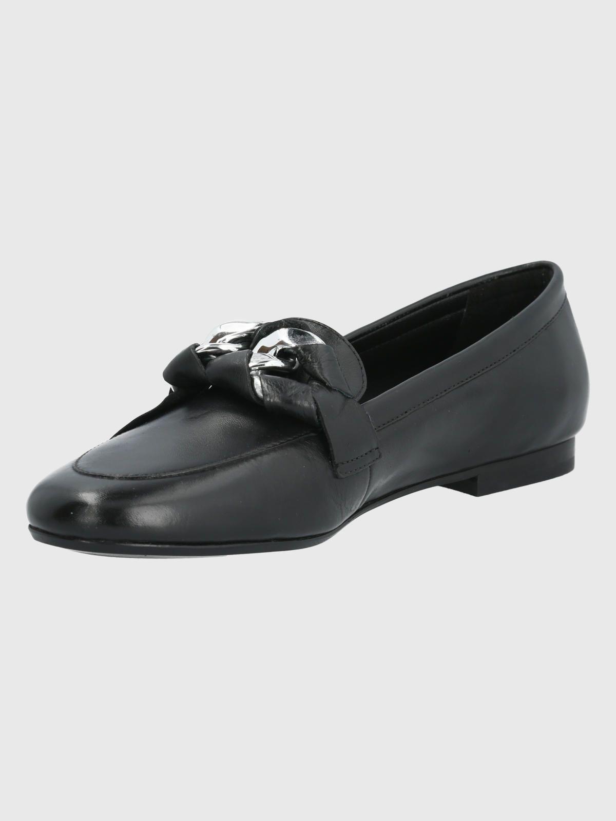 Mocasín Cuero Negro Mujer Mons -3