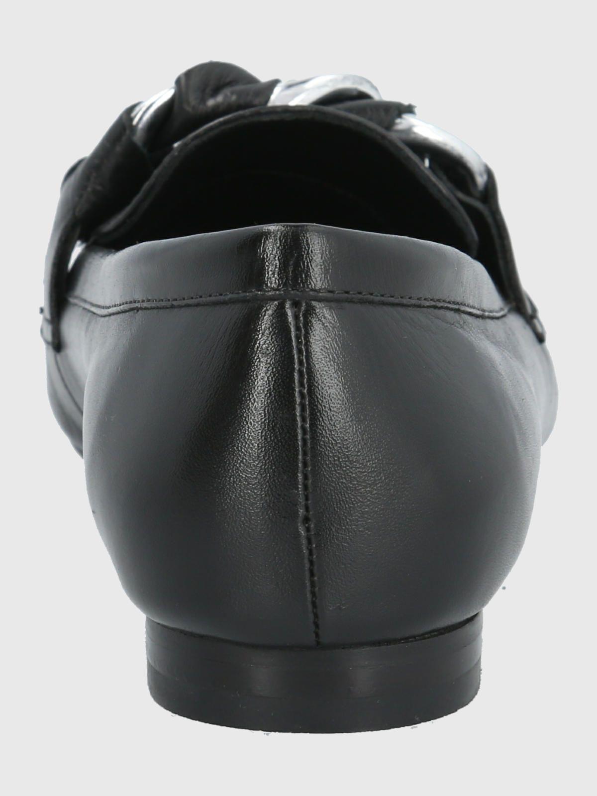 Mocasín Cuero Negro Mujer Mons -5