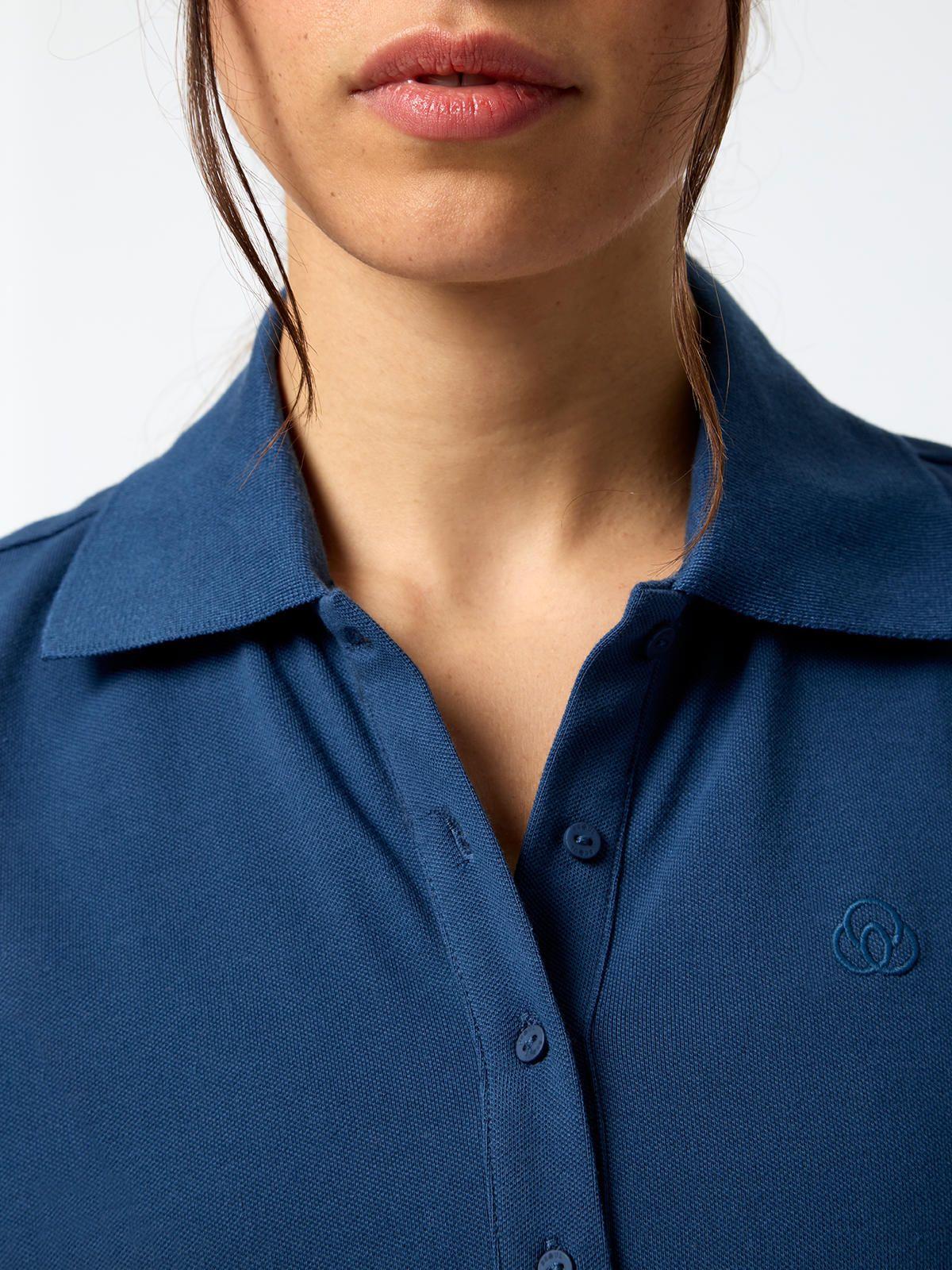 Polera Pique Aloe Azul Mujer-4