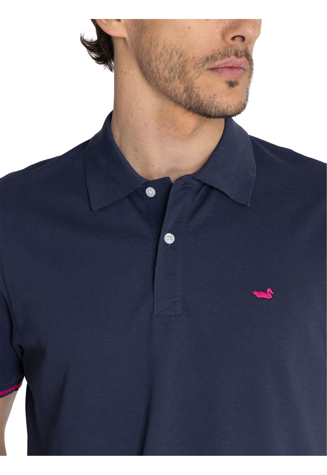 Polera Algodón Orgánico Azul Mitchell Hombre -6
