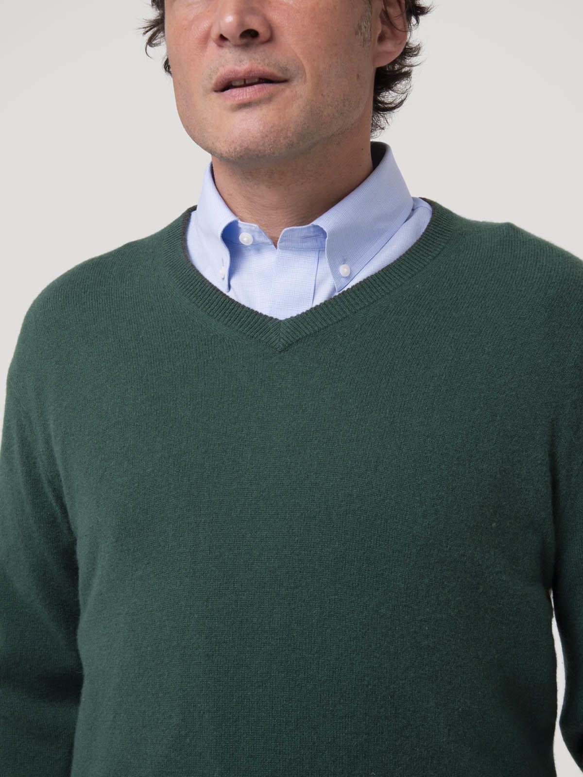 Sweater Cashemira Hombre Cash.V Verde-7