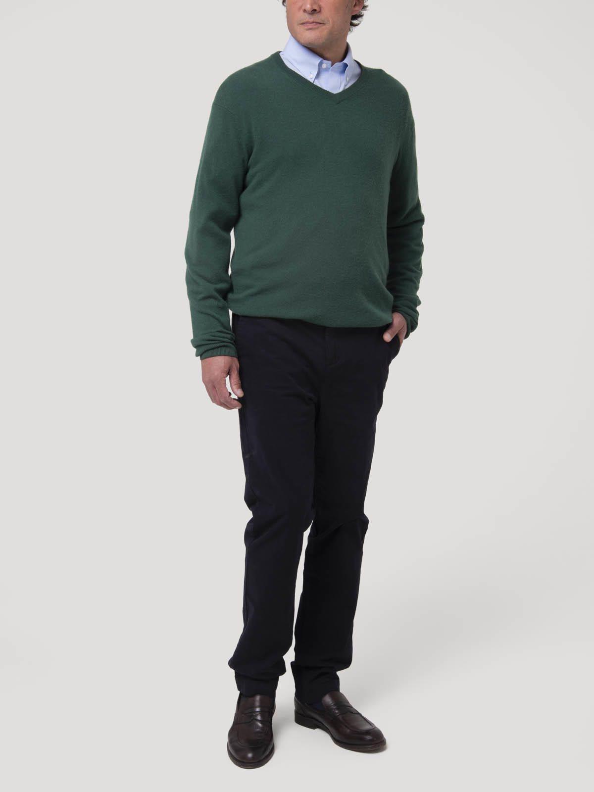 Sweater Cashemira Hombre Cash.V Verde-8