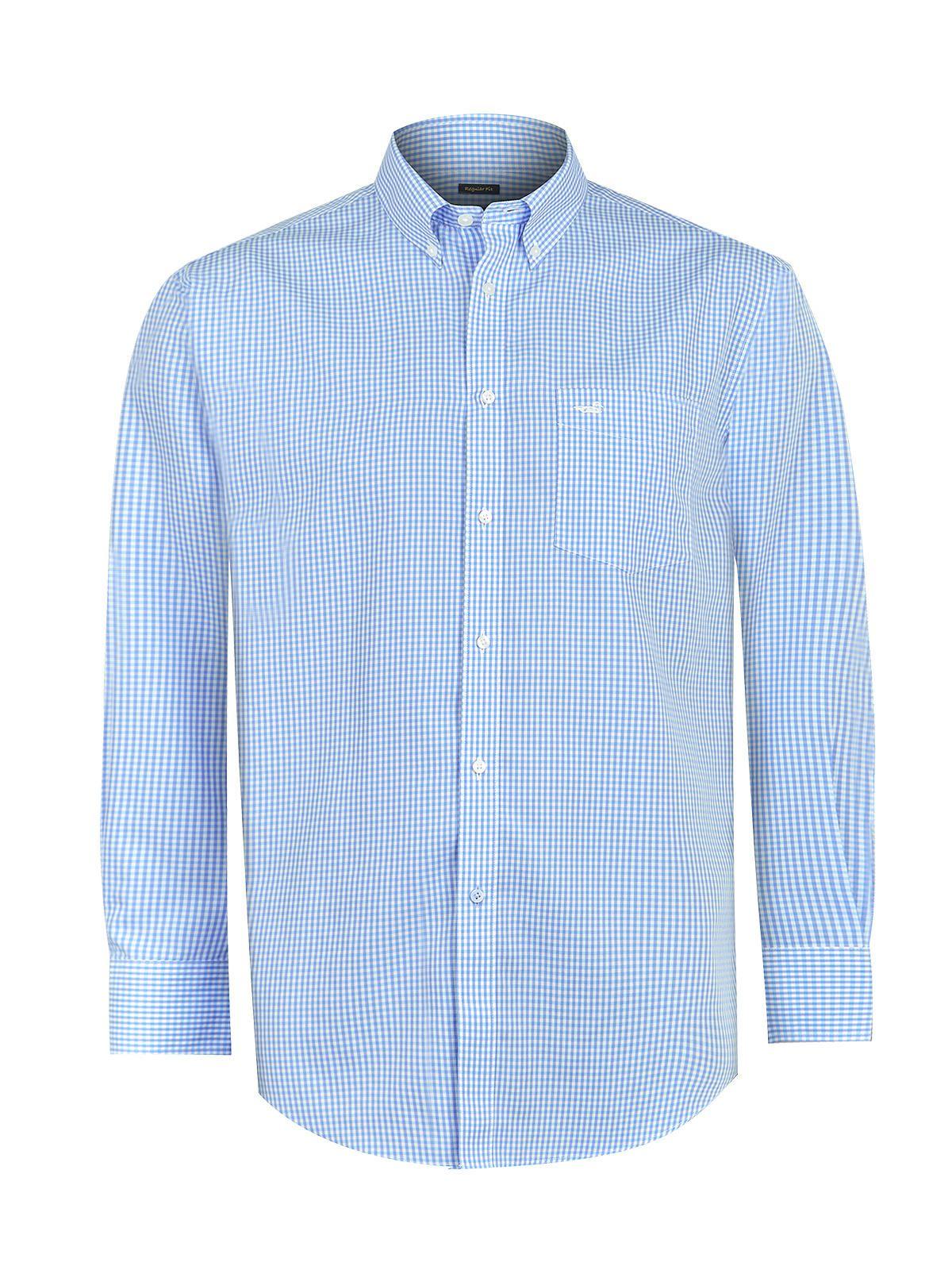 Camisa Libre de Arrugas Azul Cielo WF Hombre -1