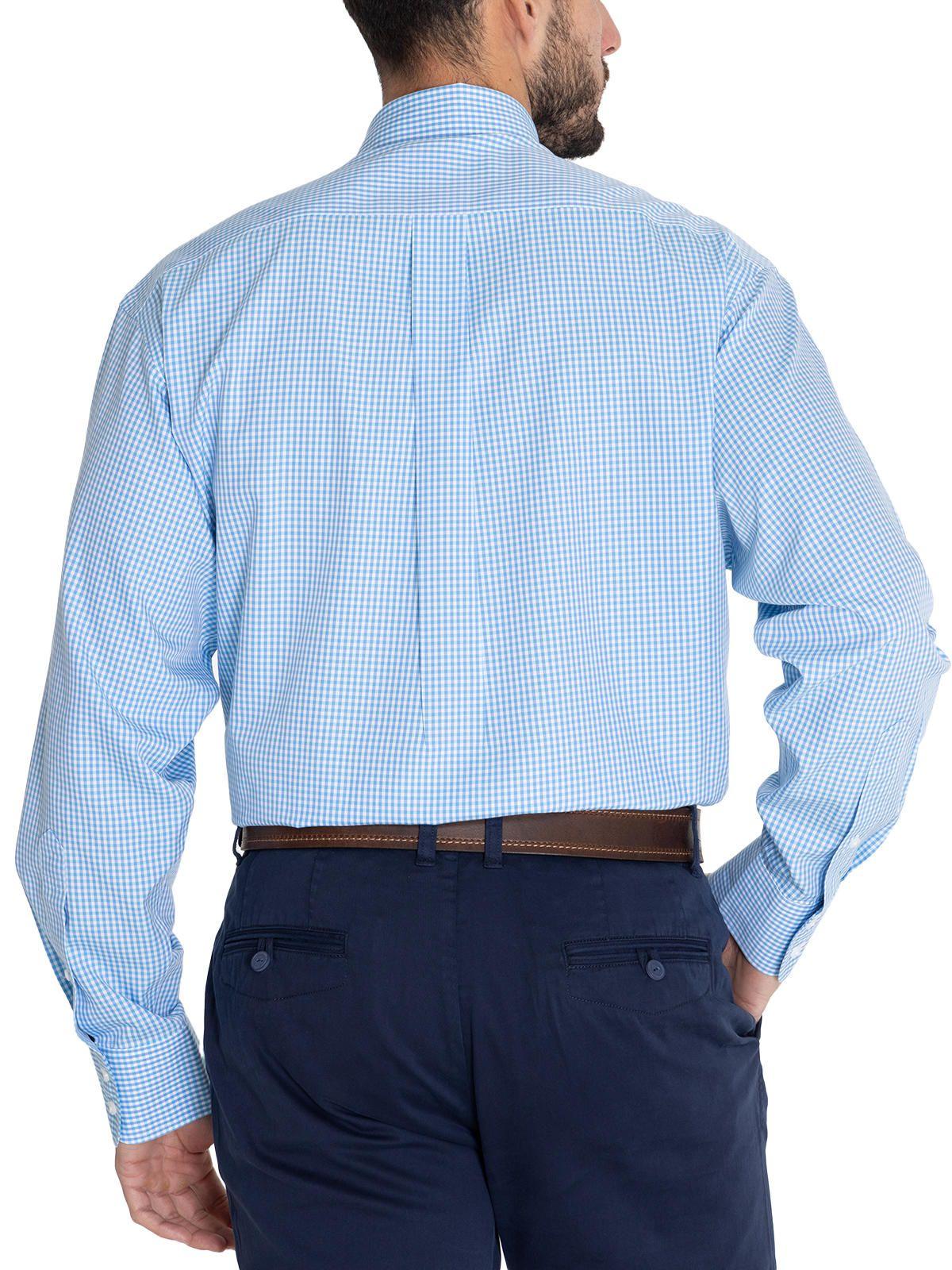Camisa Libre de Arrugas Azul Cielo WF Hombre -7