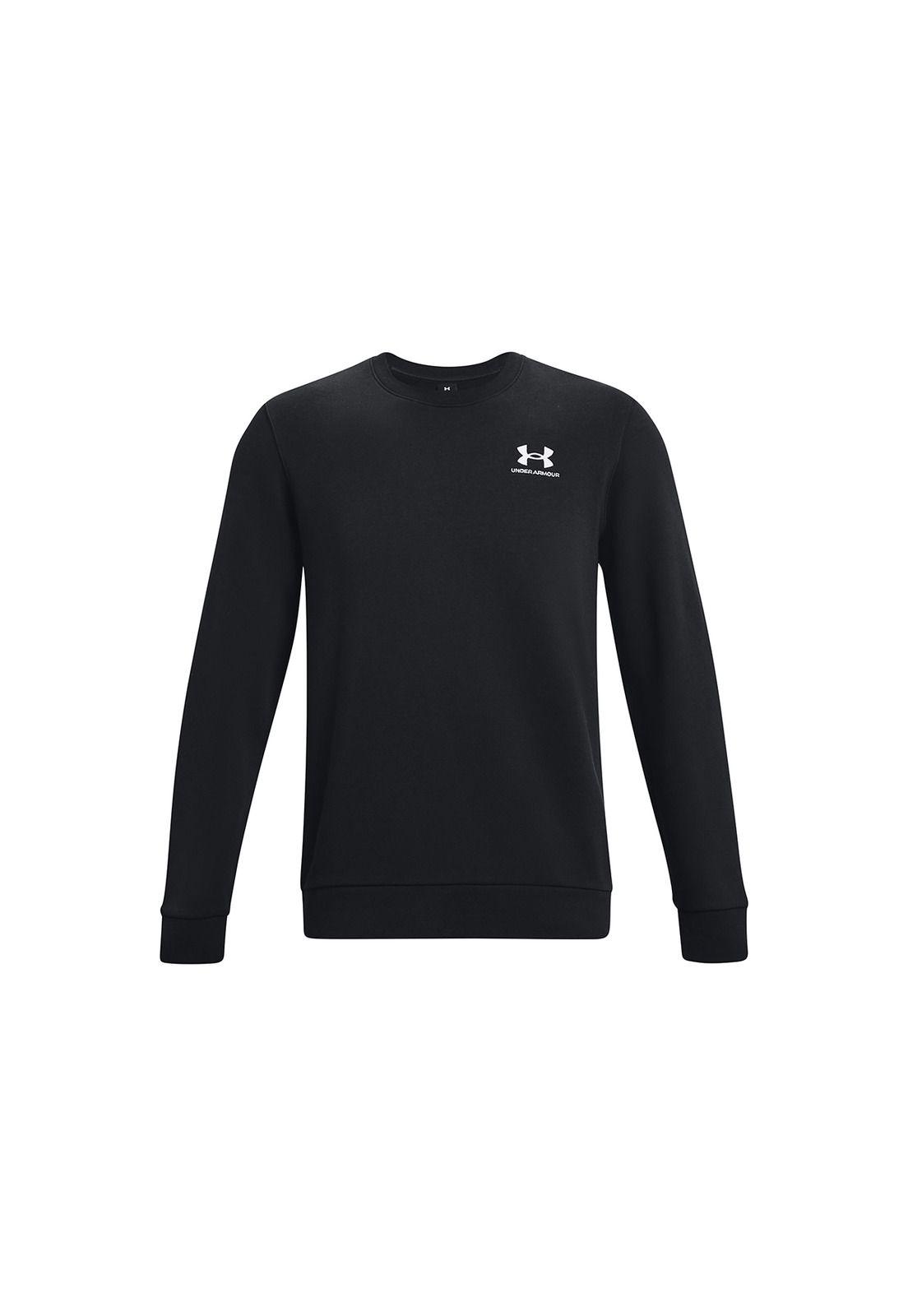 Polerón UA Essential Negro para hombre-0