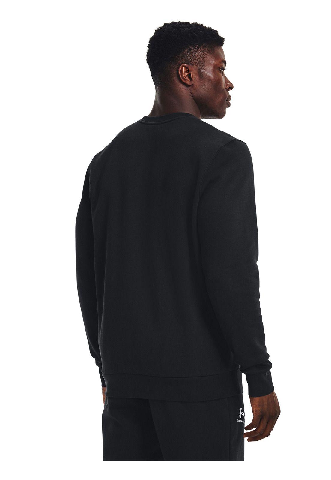 Polerón UA Essential Negro para hombre-4