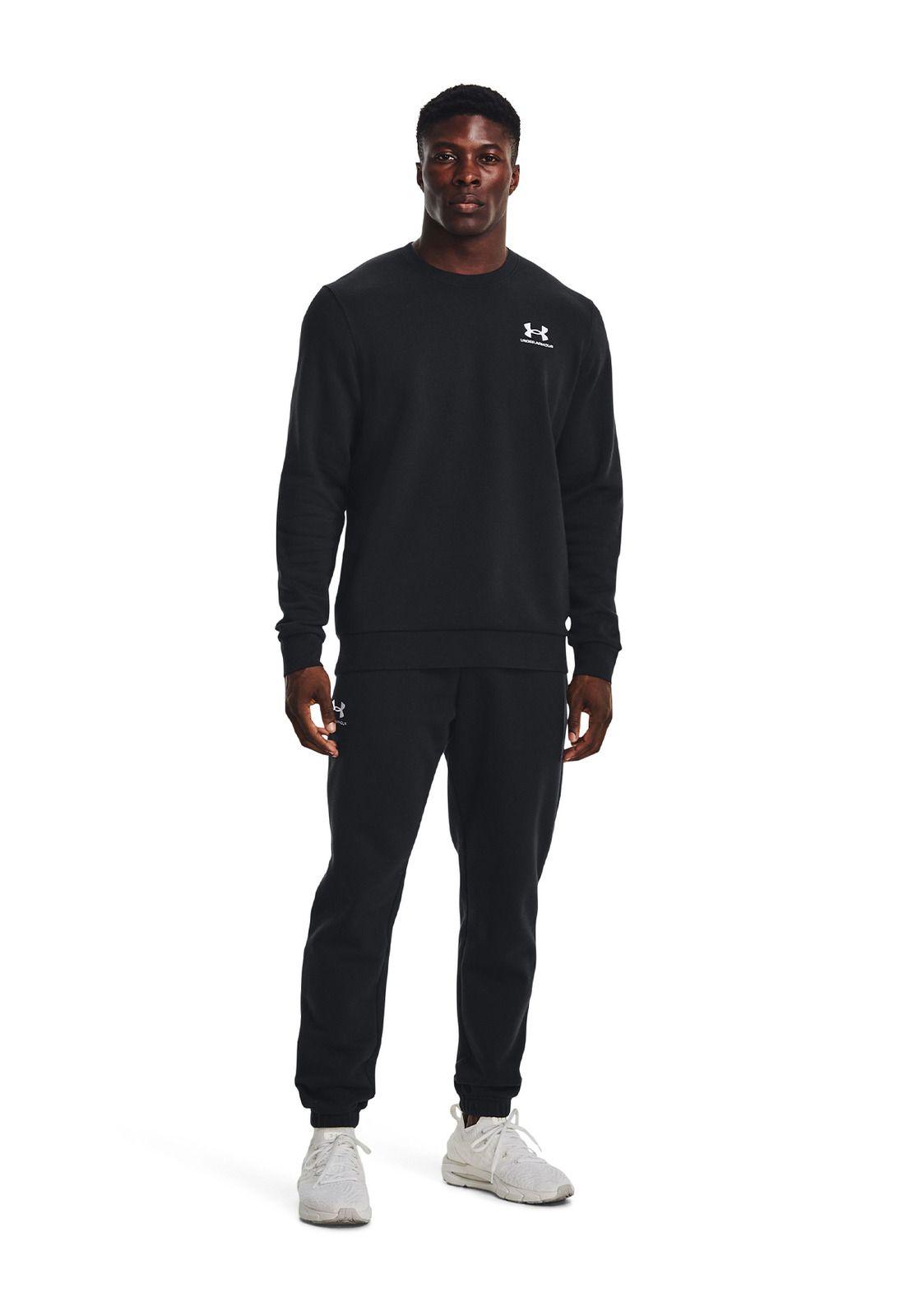 Polerón UA Essential Negro para hombre-5