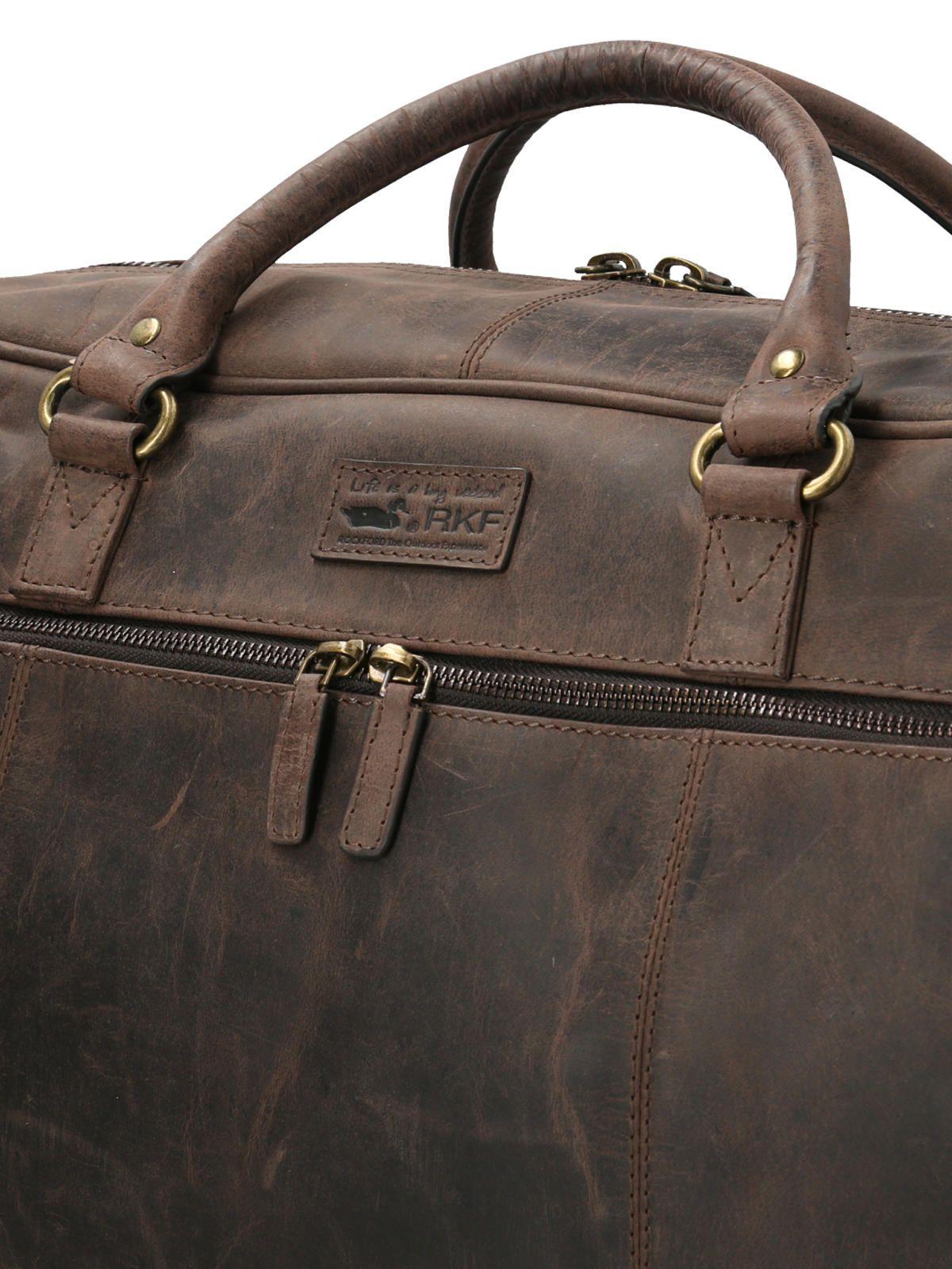 Maletin Cuero Café Ks Athol Travel Unisex-3