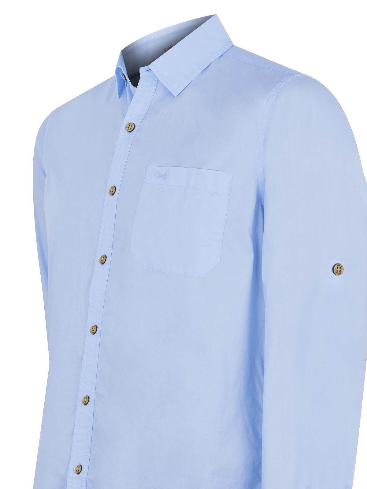 Camisa Algodón Orgánico Celeste Galiton Hombre -3