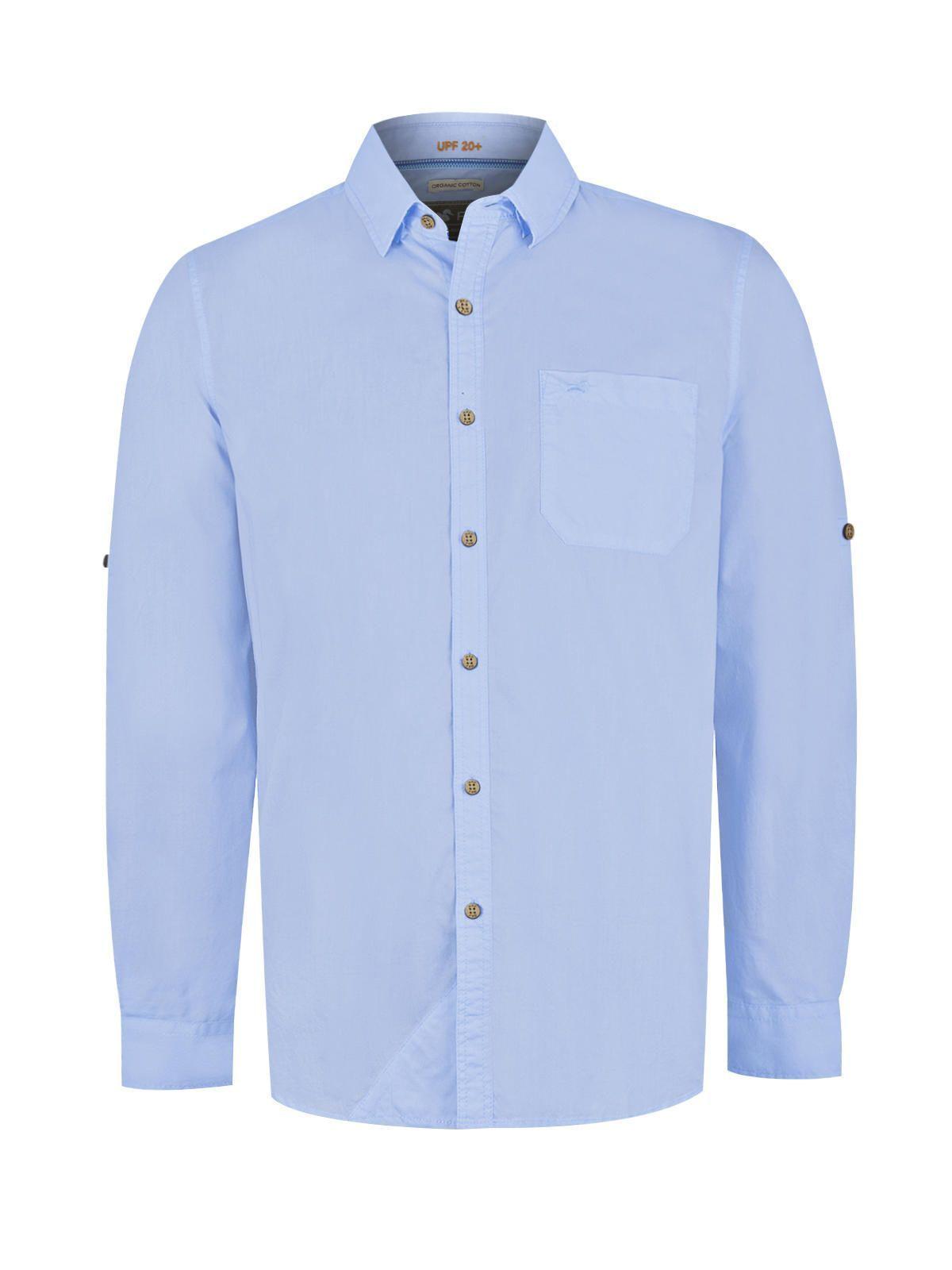 Camisa Algodón Orgánico Celeste Galiton Hombre -0