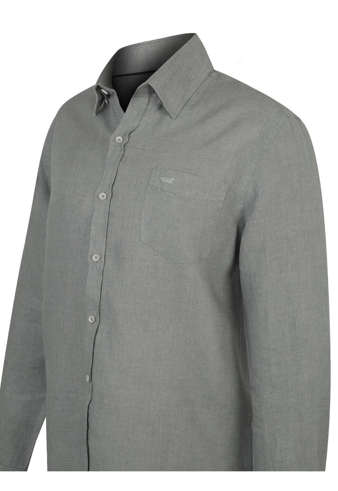 Camisa Lino Hombre Linen Verde-3