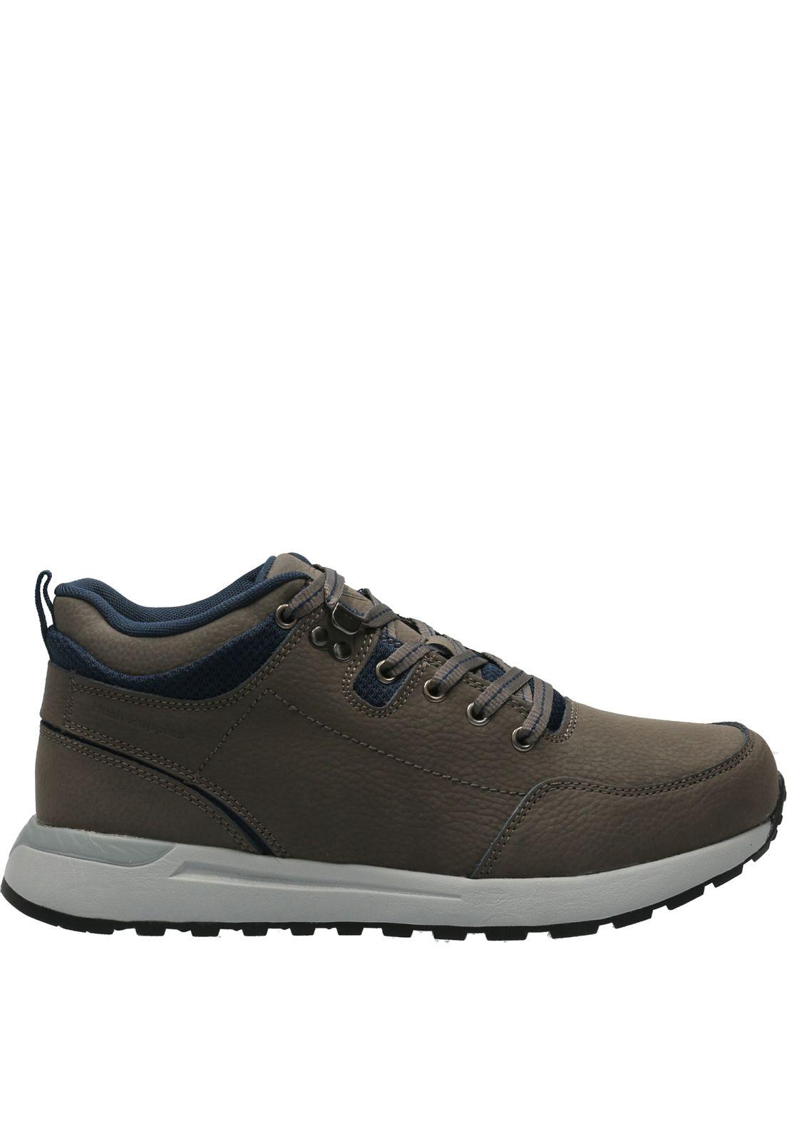 Zapatilla Cuero Hombre Astro Gris-1