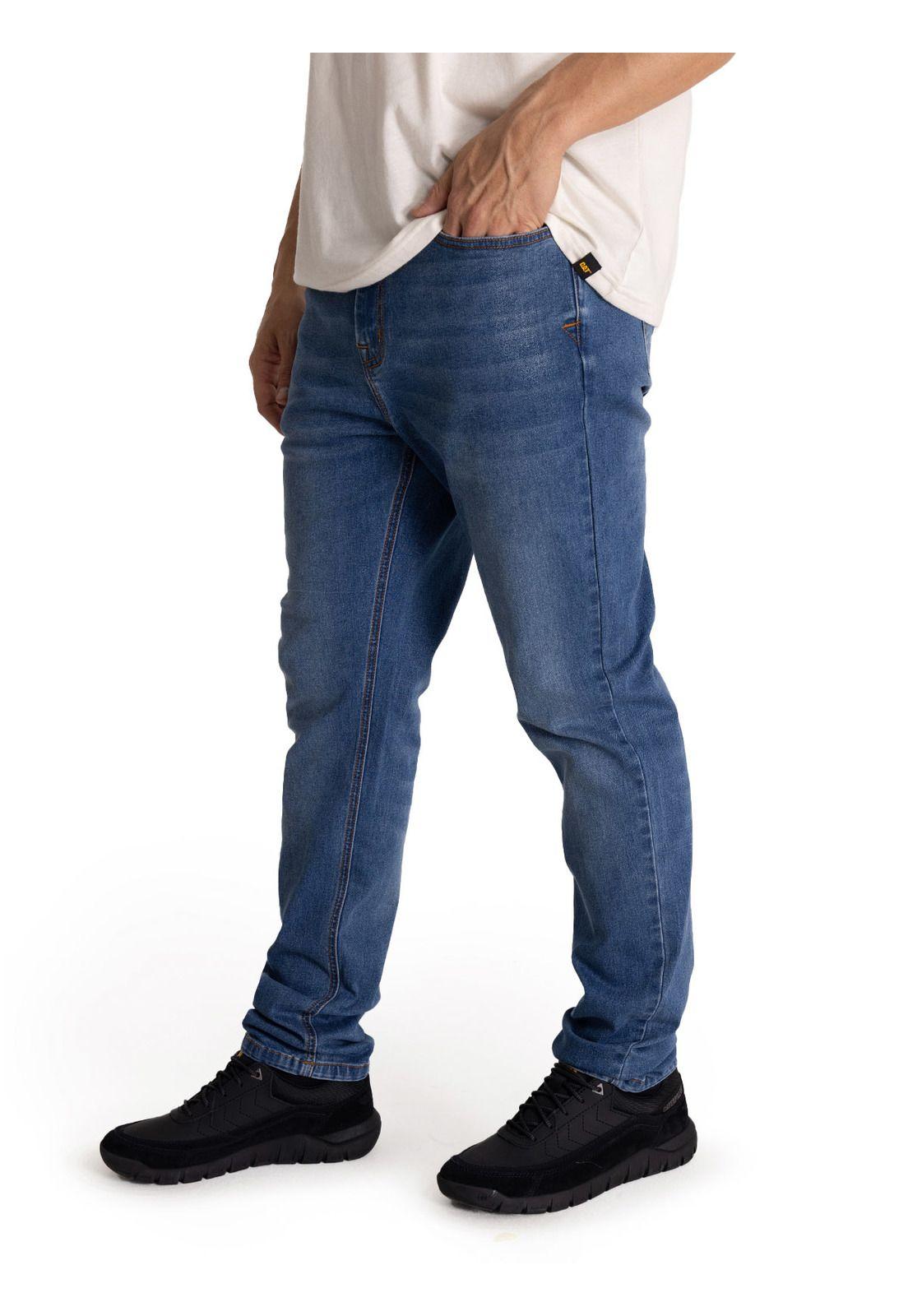 Jeans Stretch Hombre Skinny Azul-1