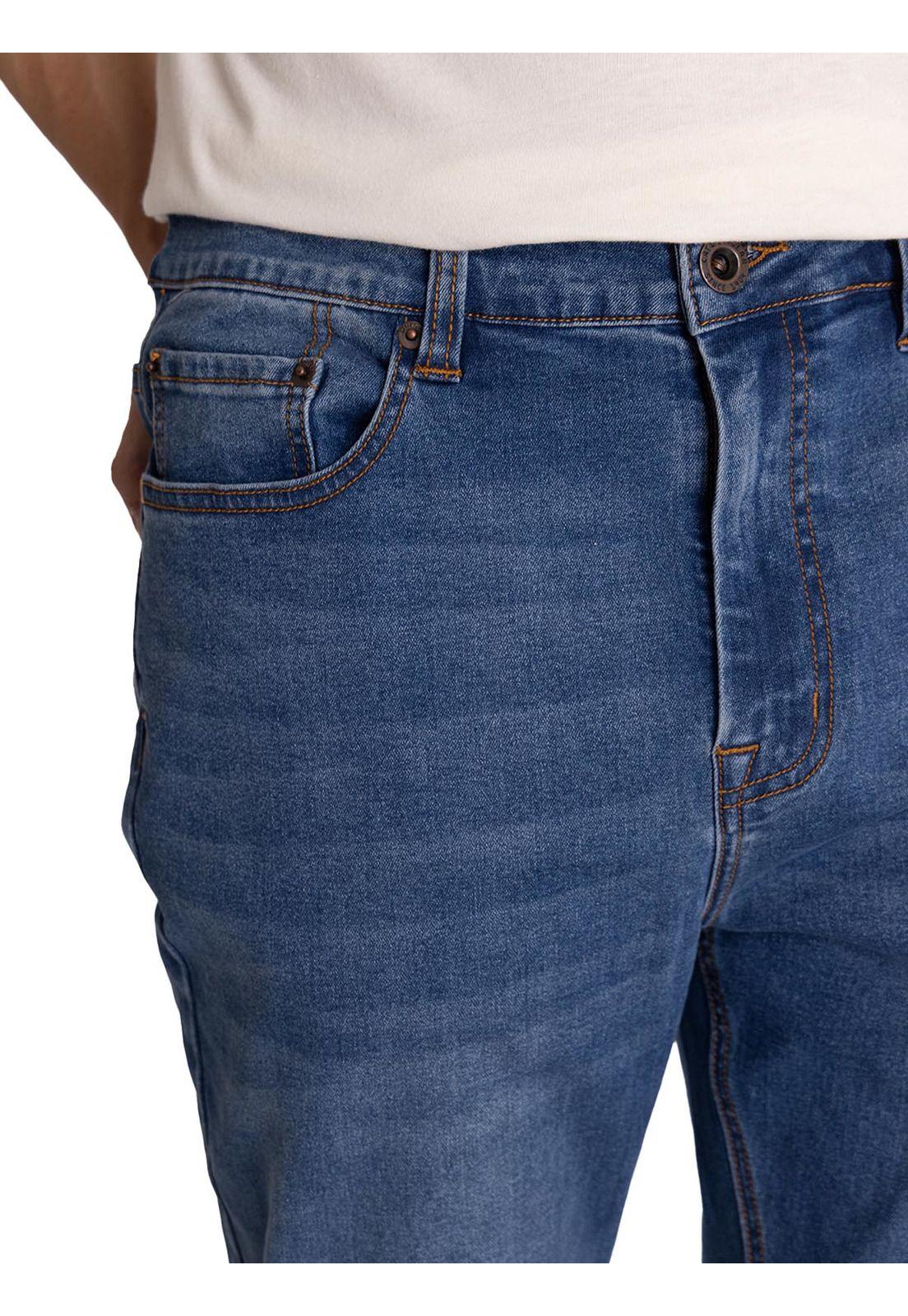 Jeans Stretch Hombre Skinny Azul-4