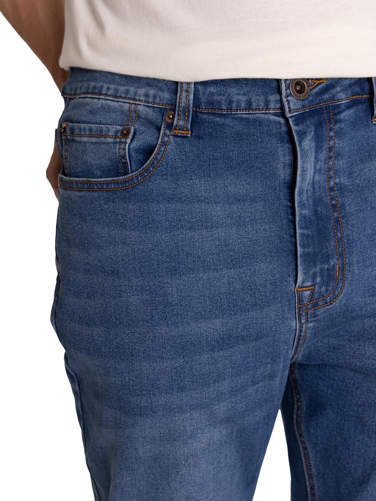 Jeans Stretch Hombre Skinny Azul-4