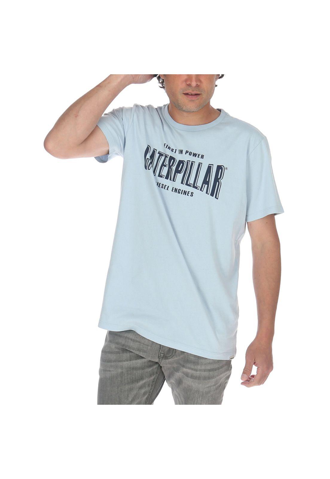 Polera M/C Hombre Clockhands Tee Celeste-0