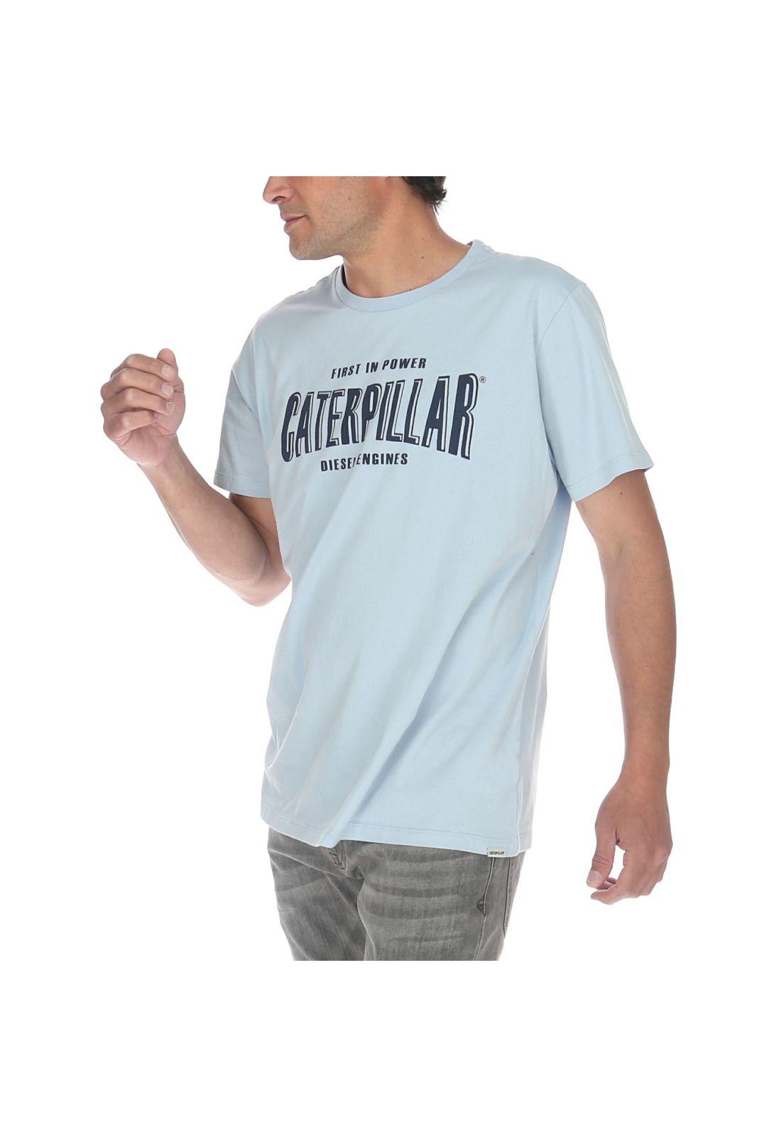 Polera M/C Hombre Clockhands Tee Celeste-1