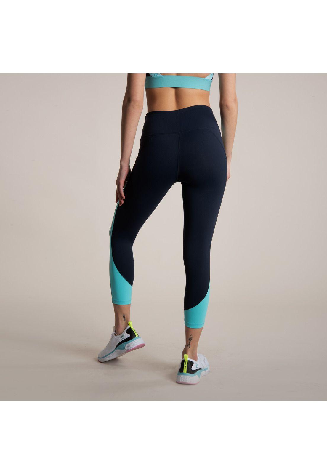 Calza Striped Side Ankle l Azul-2