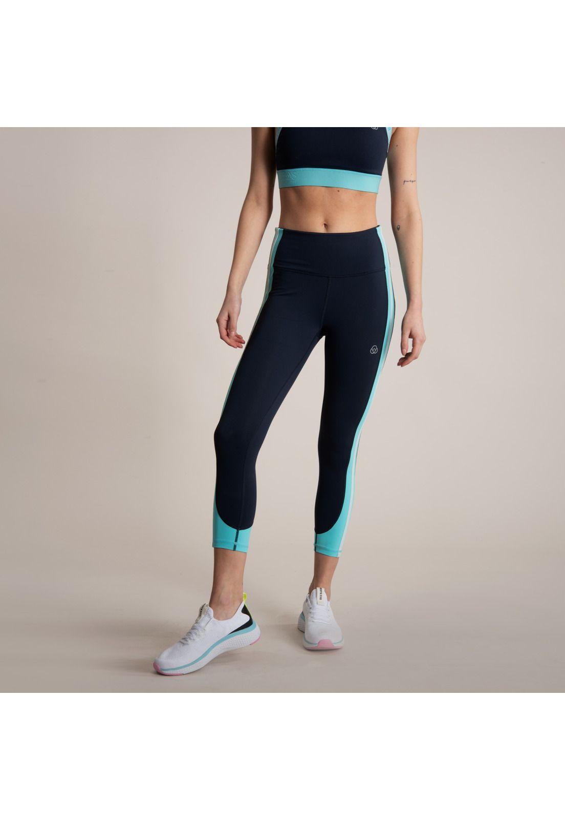 Calza Striped Side Ankle l Azul-3