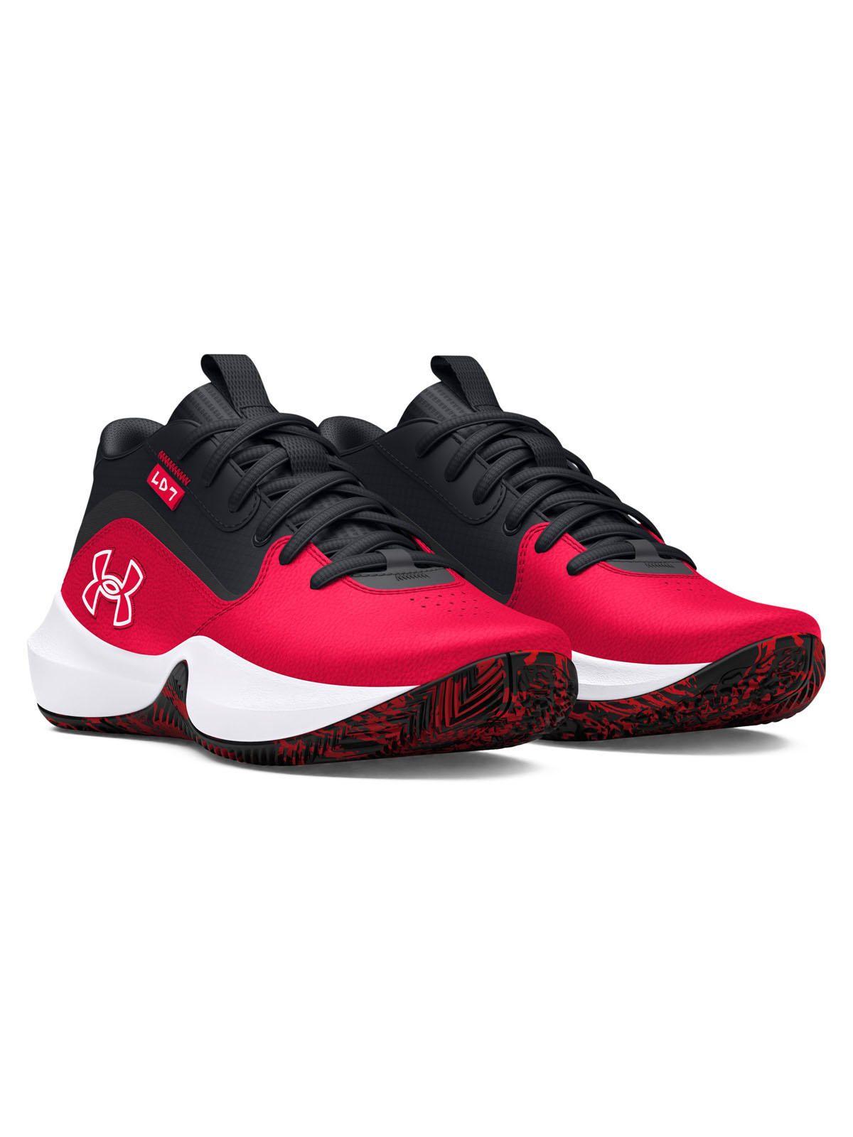 Zapatillas Bsketball Lockdown 7 niño Rojo-5