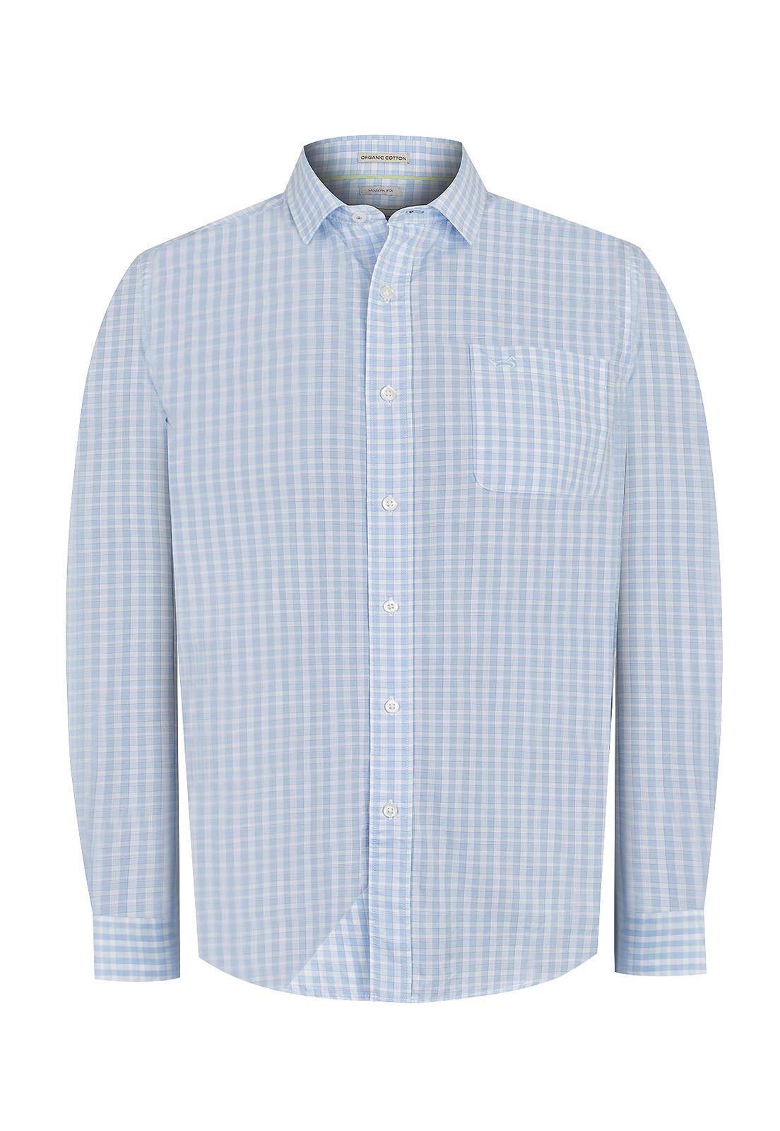Camisa Algodón Orgánico Celeste Lighter Hombre -0