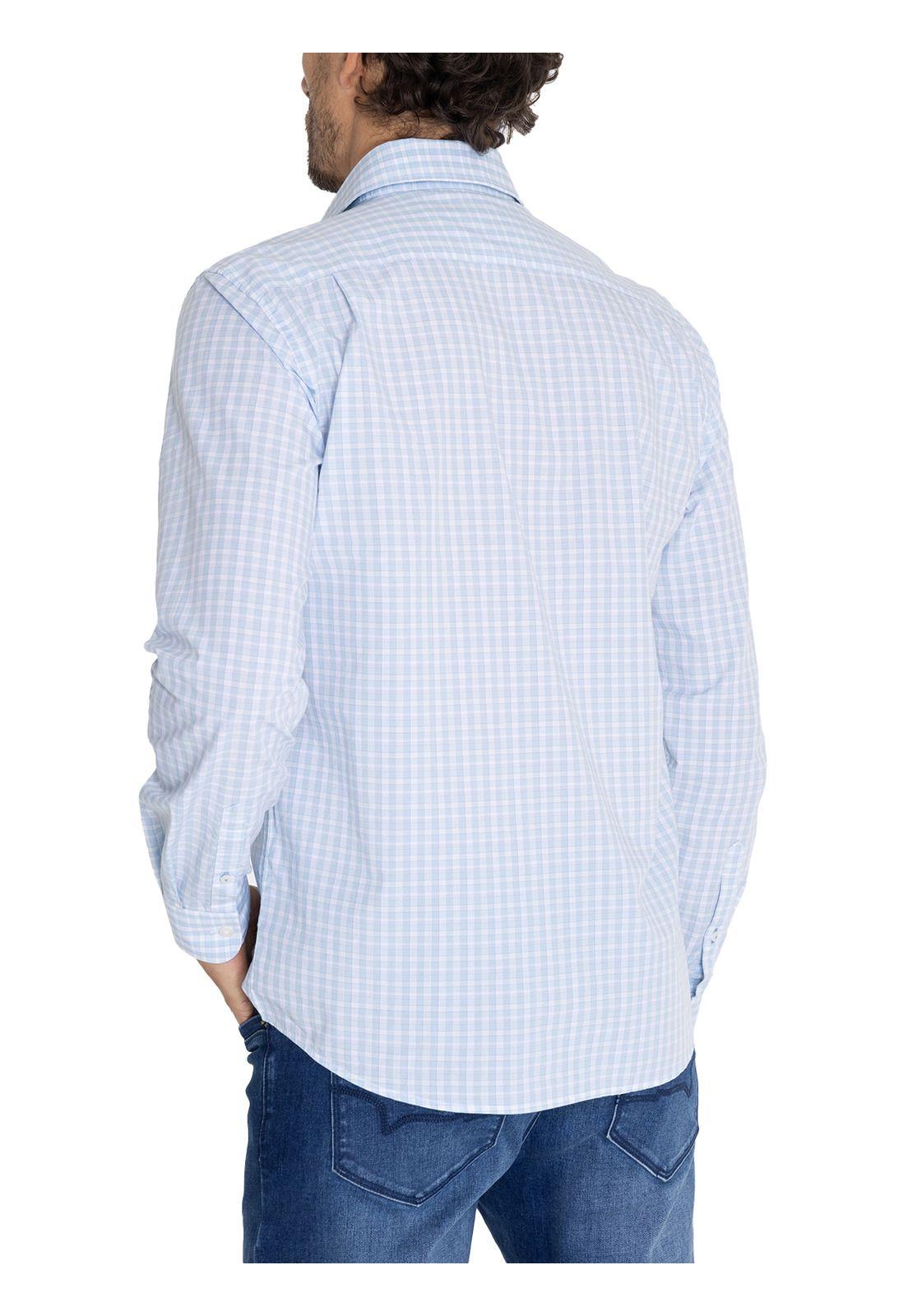 Camisa Algodón Orgánico Celeste Lighter Hombre -5