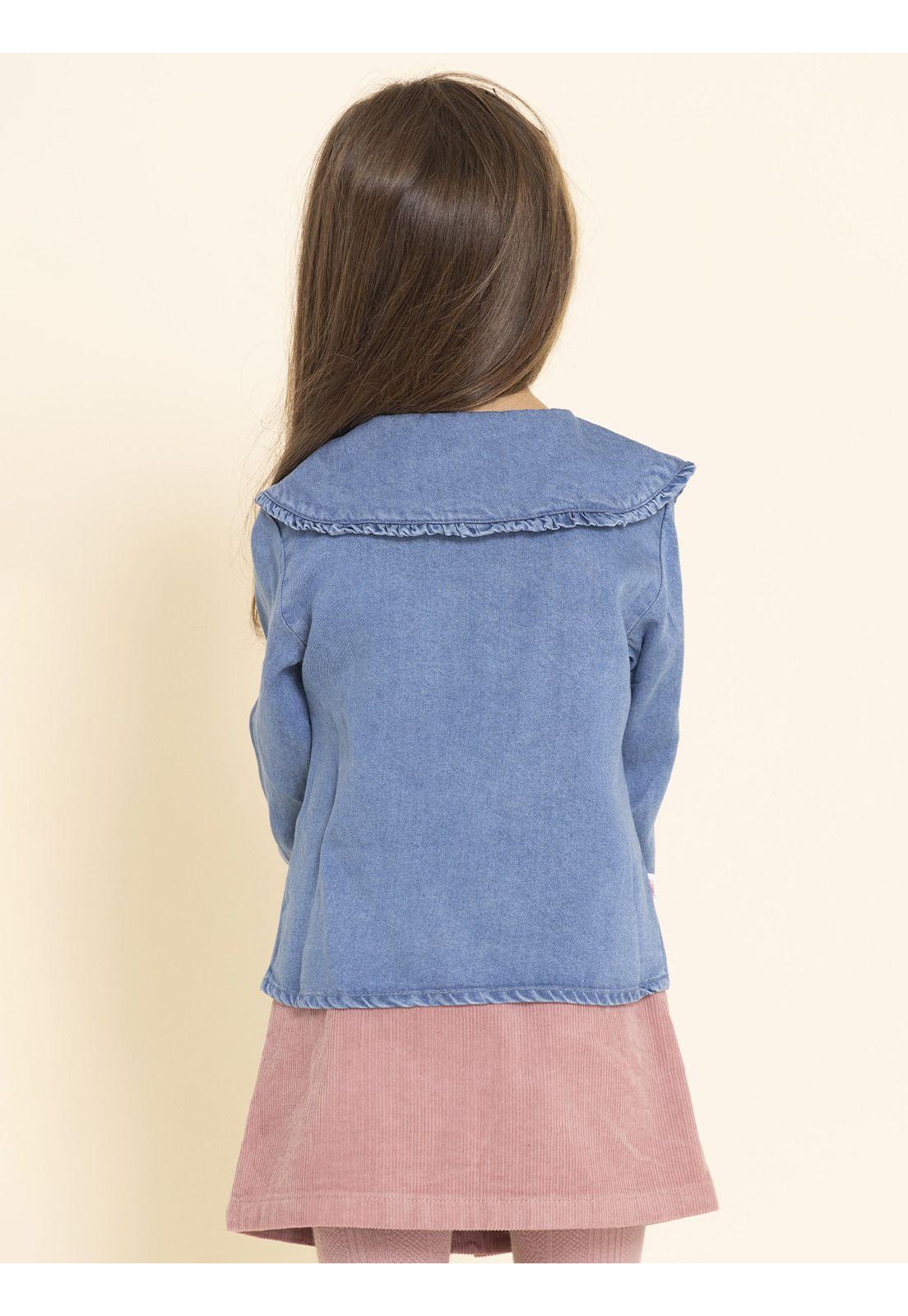 Blusa Manga Larga Matilda Niña Azul-4