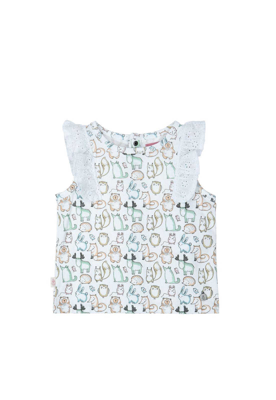 Polera Niña Buddies (1-3) Blanco-0