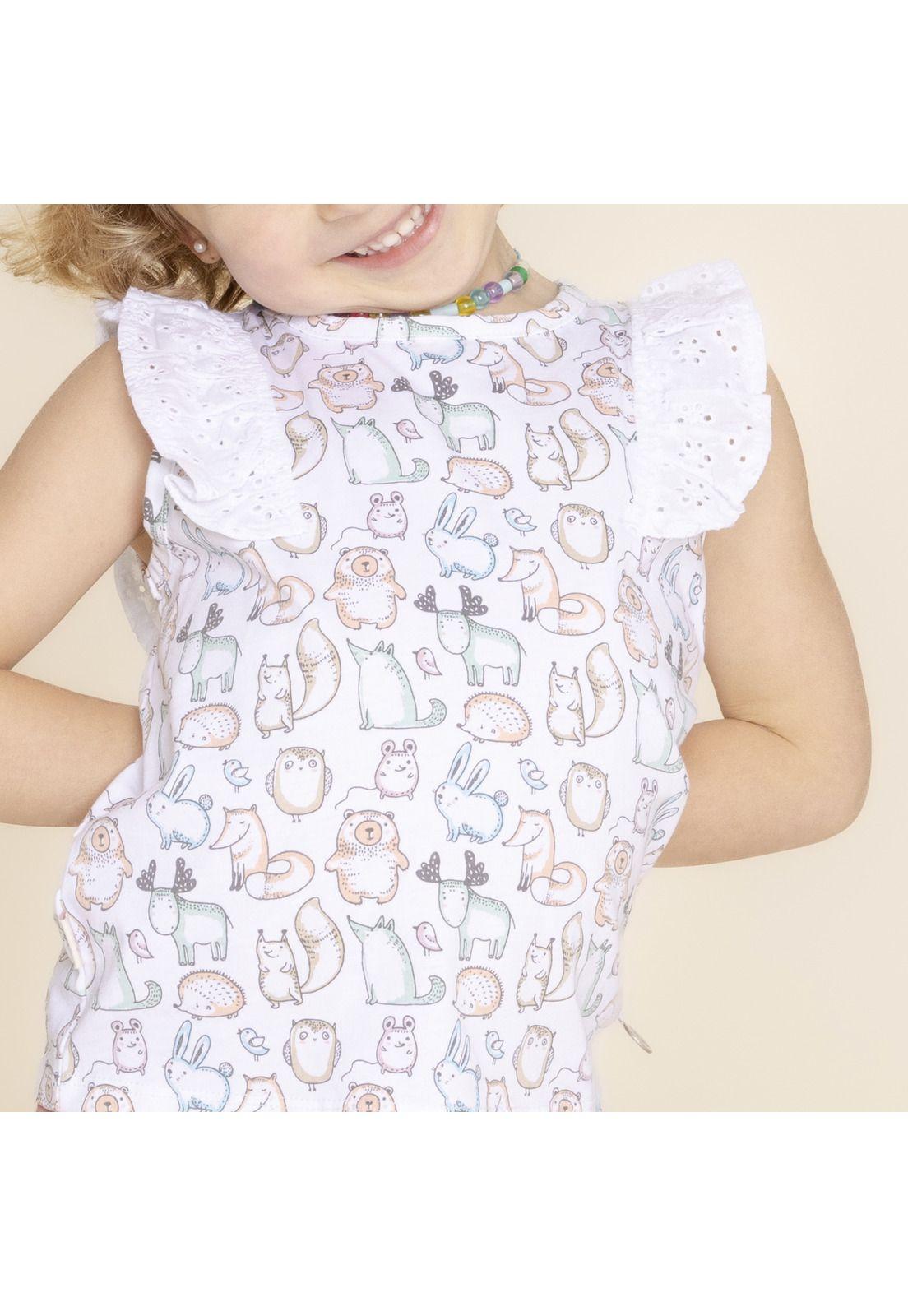 Polera Niña Buddies (1-3) Blanco-3